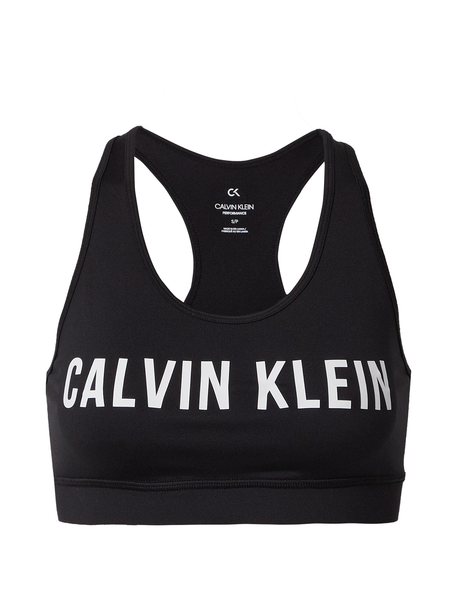 Calvin Klein Performance Sportinė liemenėlė  juoda / balta