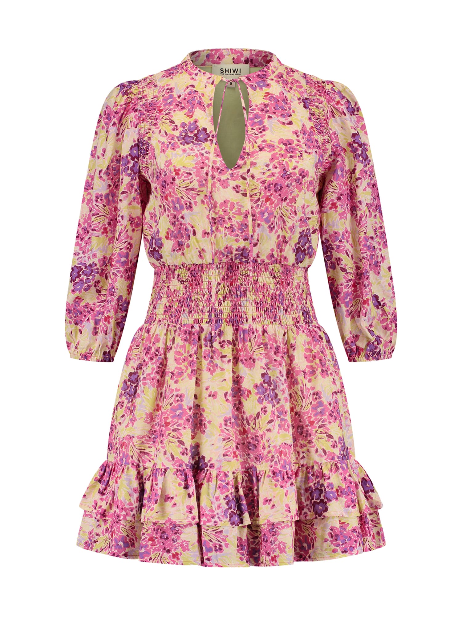 Shiwi Rochie de vară Joni  verde măr / lila / mov zmeură / roz deschis