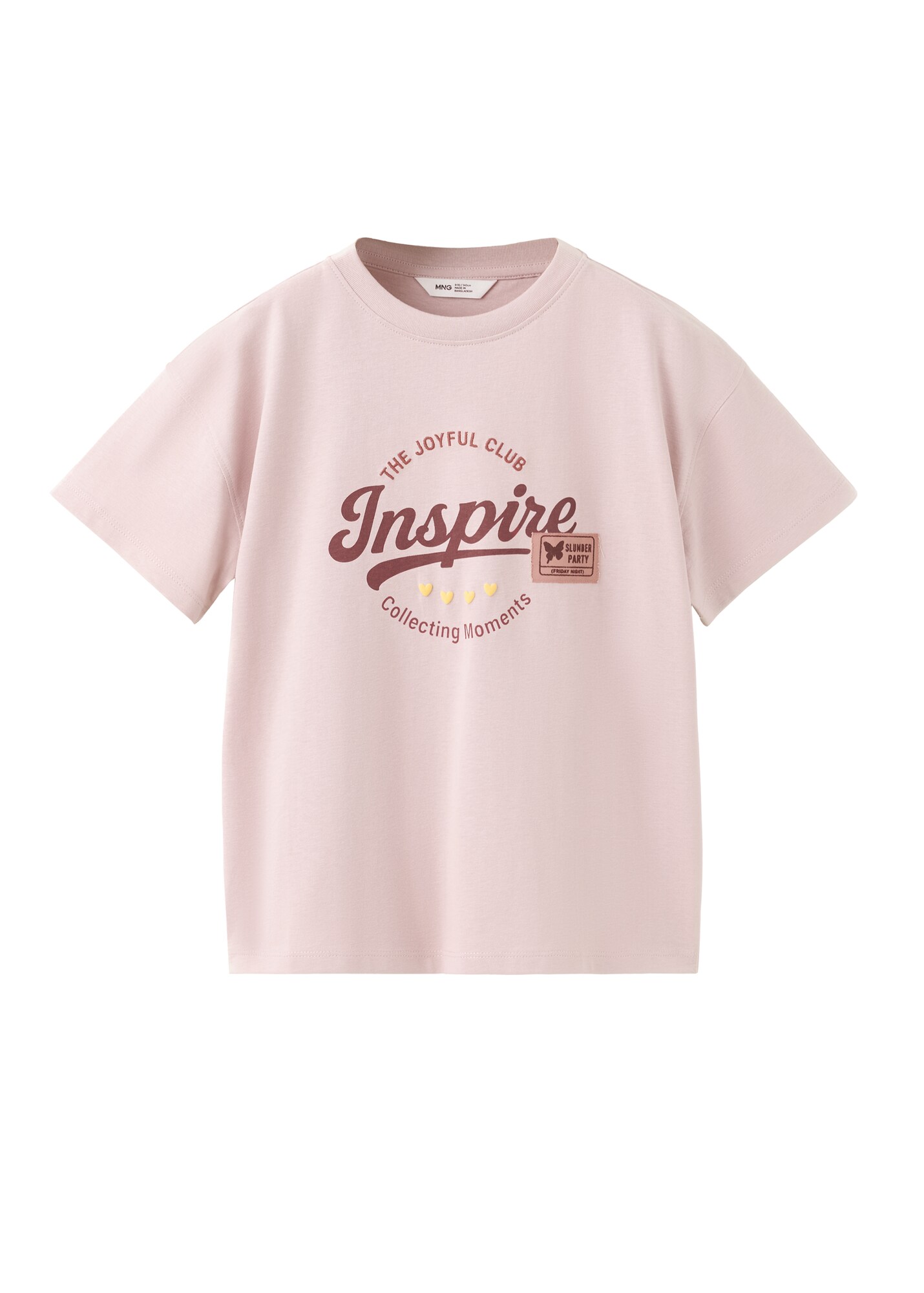 MANGO KIDS Tricou INSPIRE galben / ciclam / roz