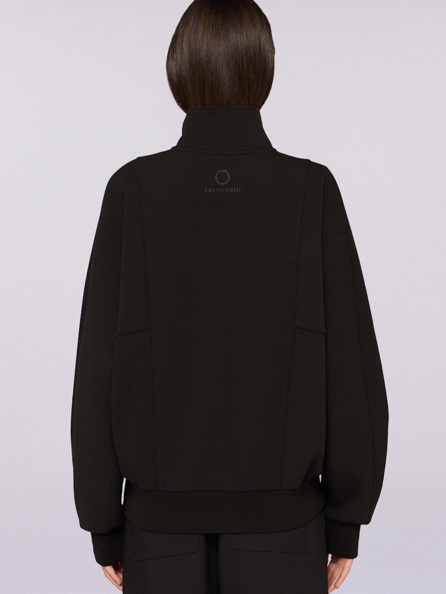 Trussardi Sudadera con cremallera negro – imagen 3