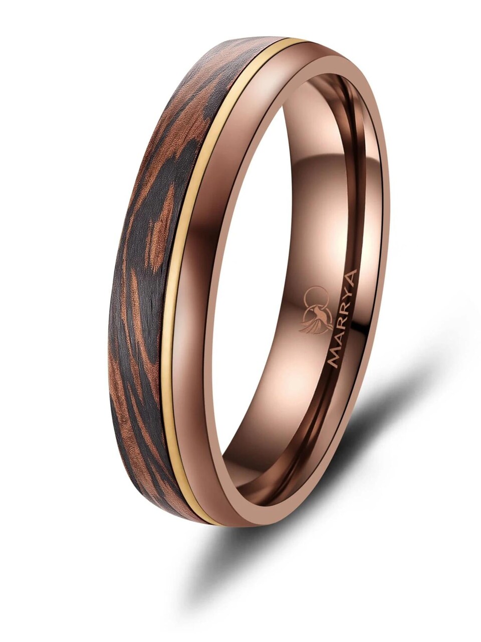 Ring 'MARRYA Ehering CB-06 Carbon-Bronze'