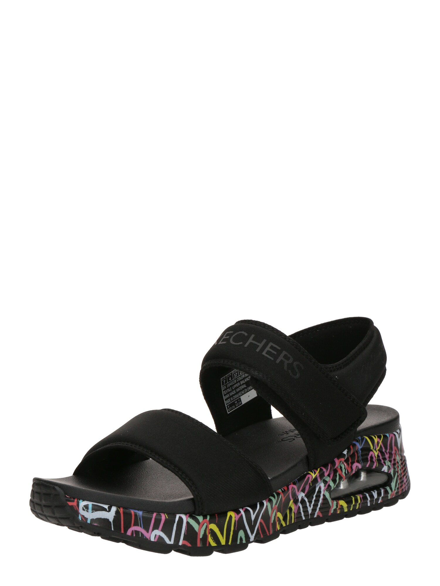SKECHERS Sandale 'Uno'  negru