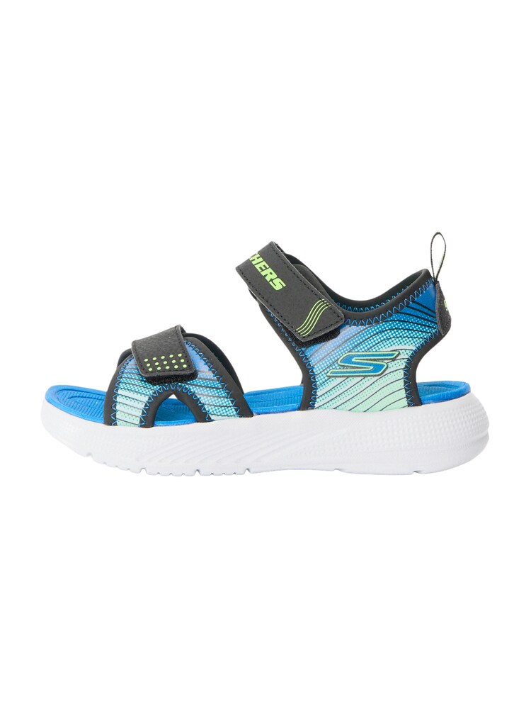 Skechers Kids Sandale 'MICROSPEC-SPLASH' Jungen Größe 30 blau / limette / apfel / weiß