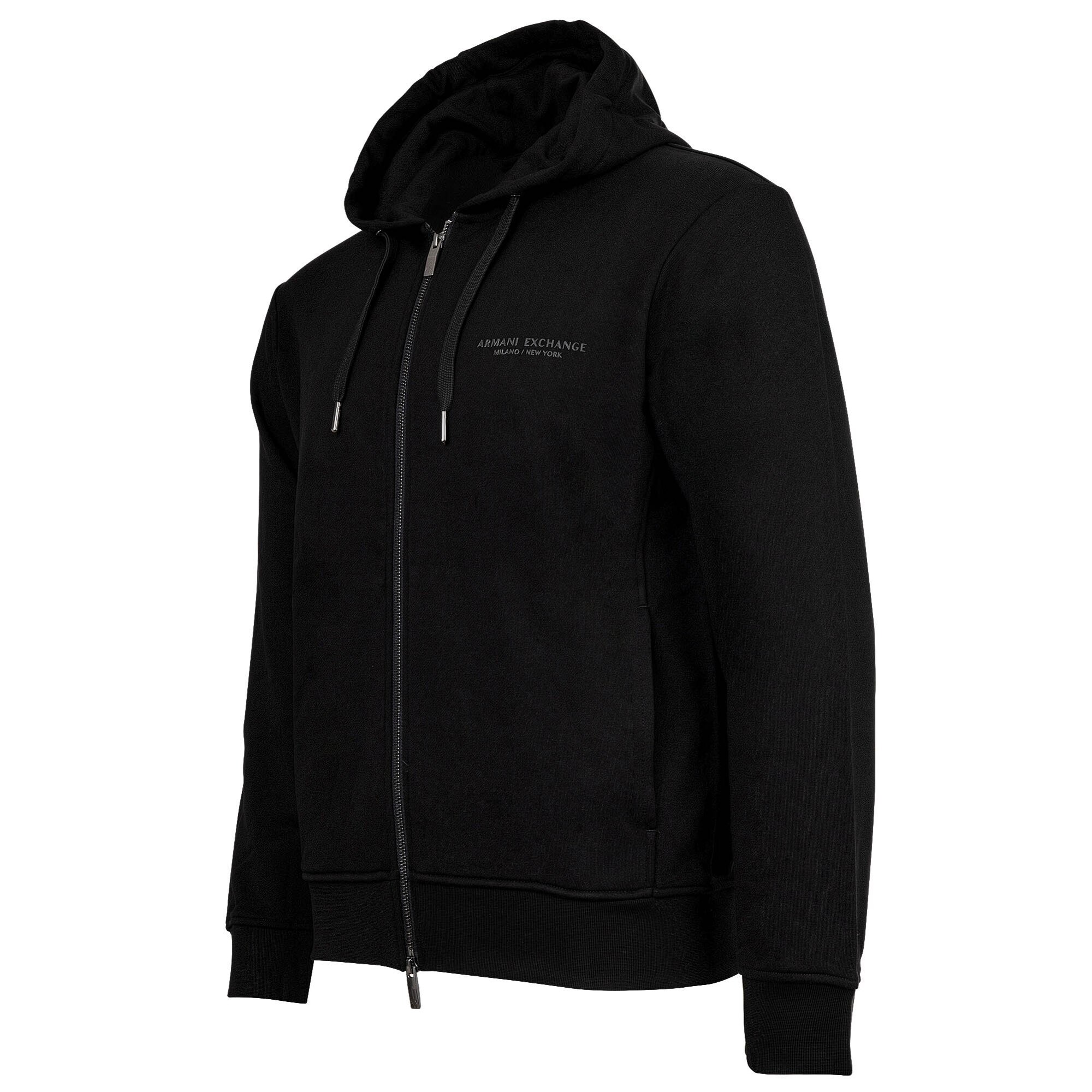 ARMANI EXCHANGE Sudadera con cremallera negro – imagen 7