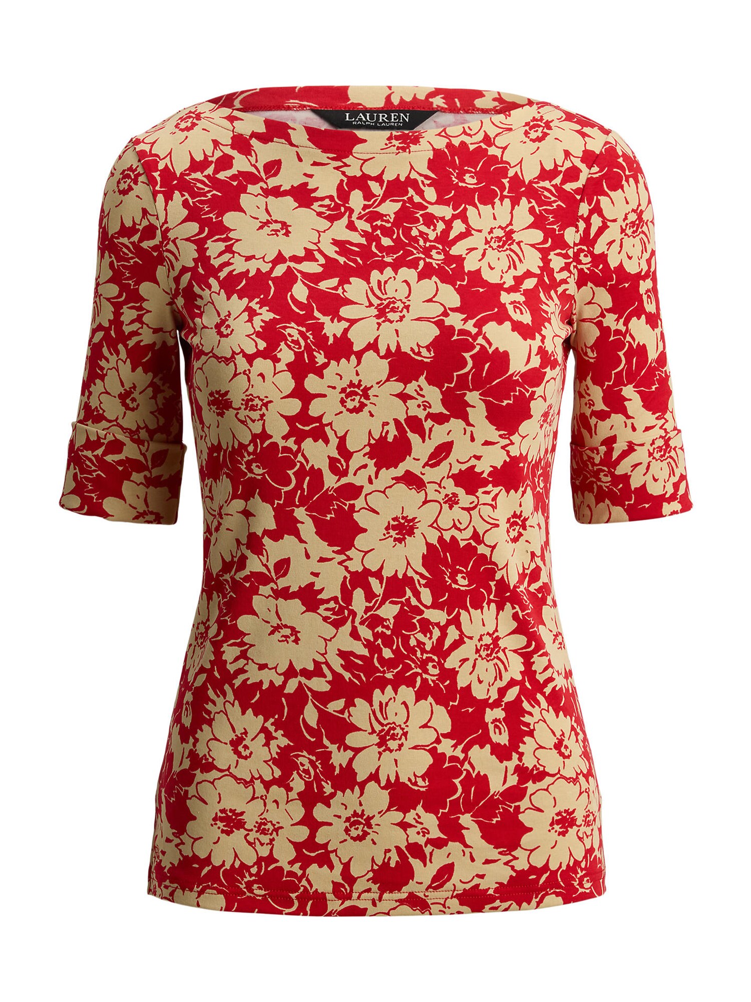 Lauren Ralph Lauren Tricou  crem / roși aprins