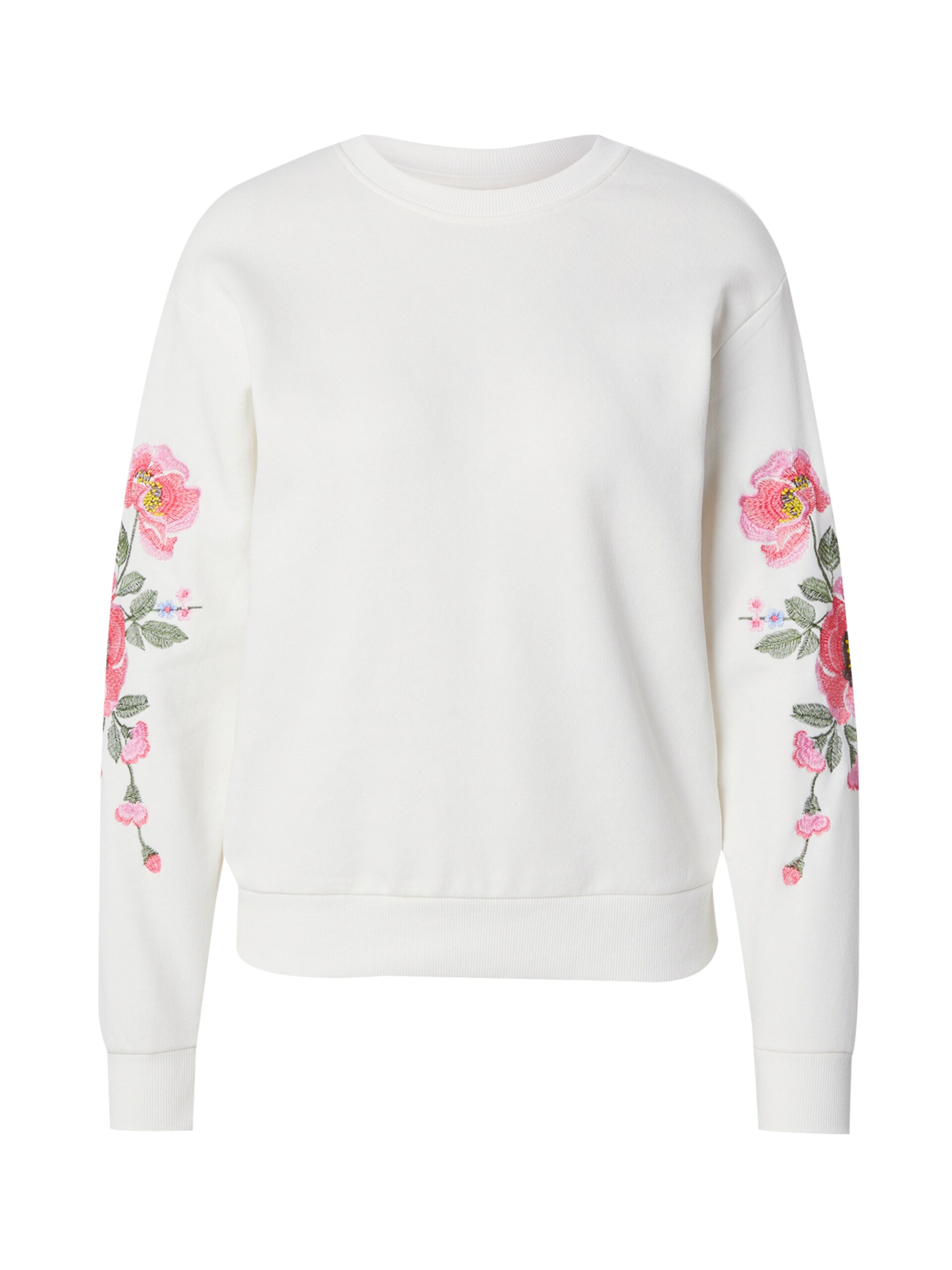 JDY Sweatshirt 'JDYParis' guldgul / mörkgrön / rosa dam