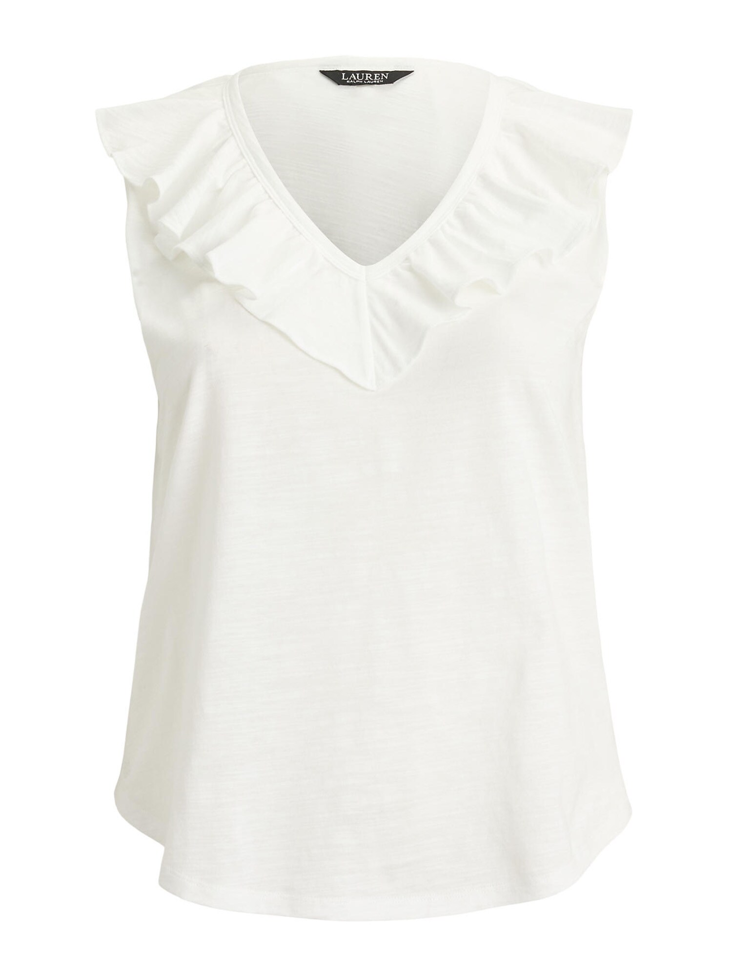 Lauren Ralph Lauren Plus Top  biela melírovaná