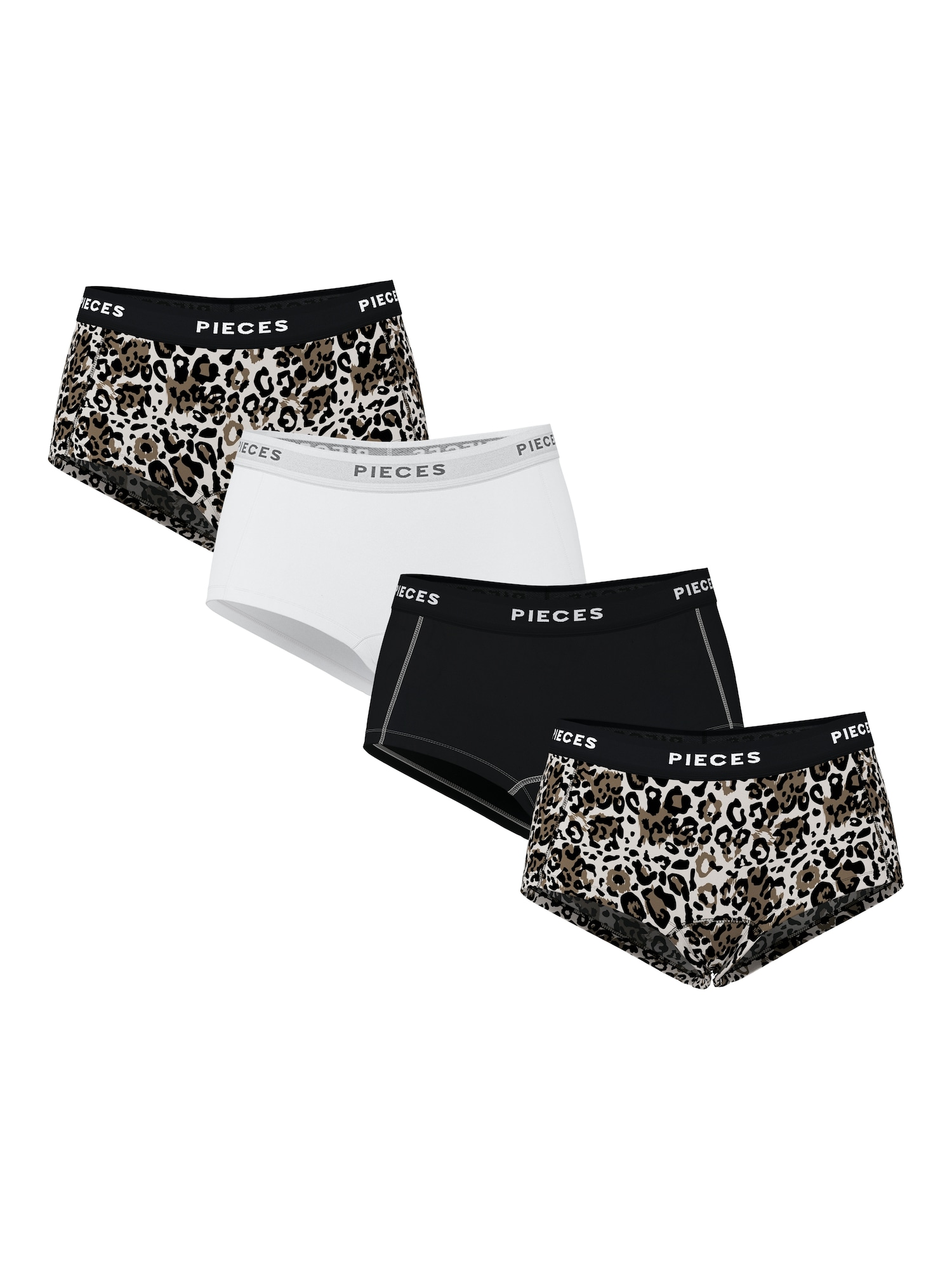 PIECES Chiloți  bej deschis / ciocolatiu / negru / alb