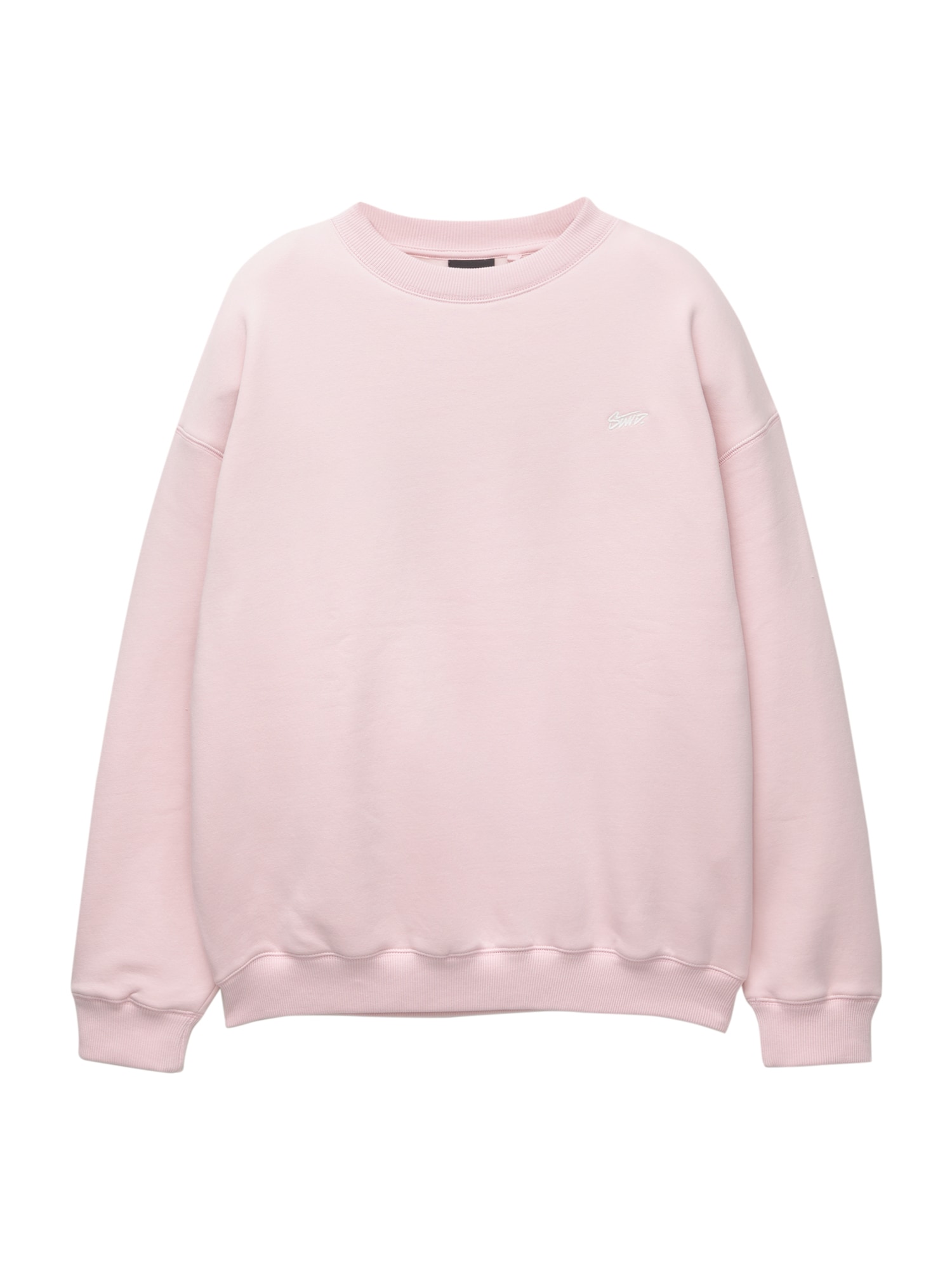 Pull&Bear Bluză de molton STWD  rosé / alb