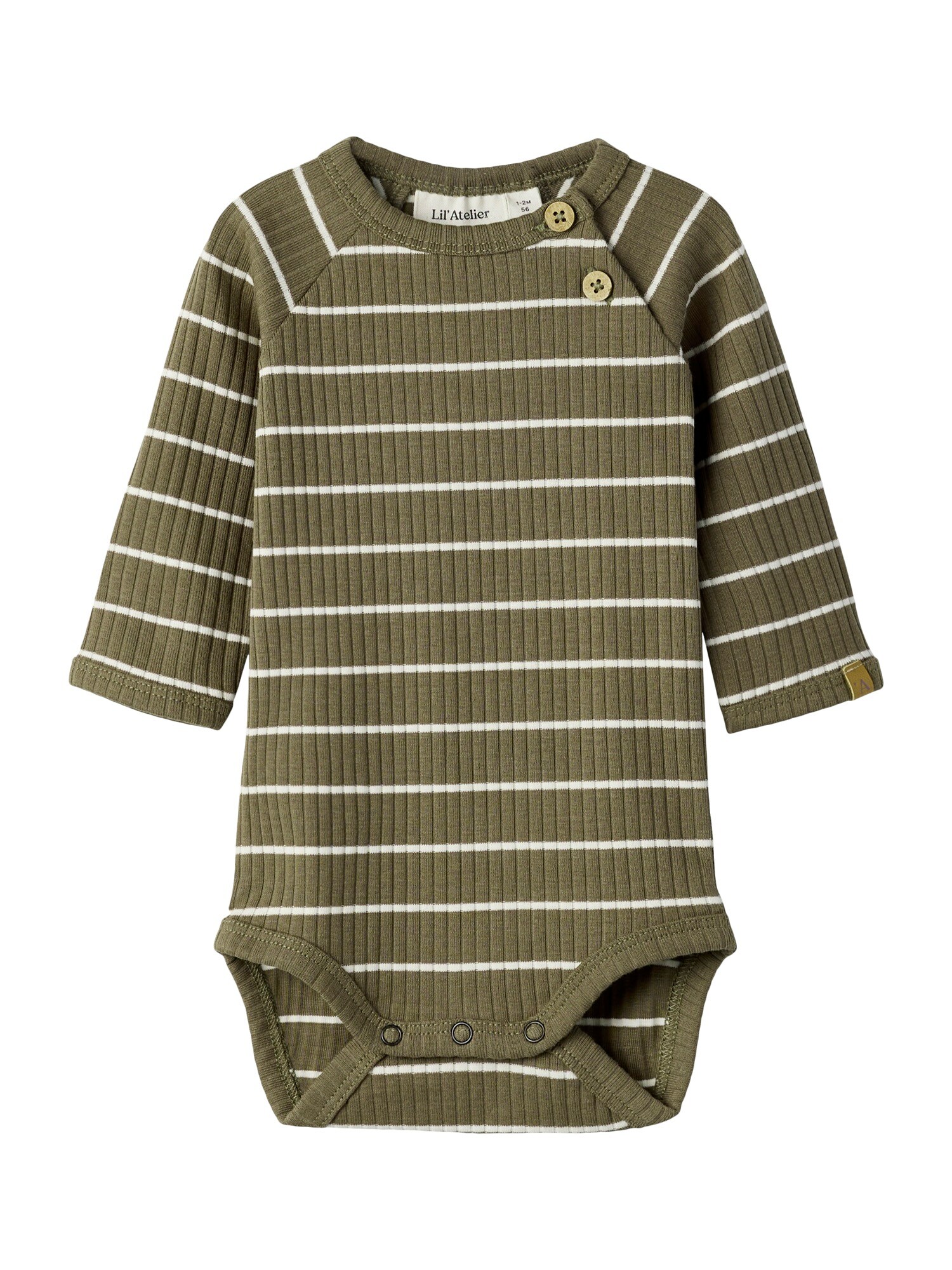 Lil'Atelier Body 'NBMKAIL'  olivová / biela