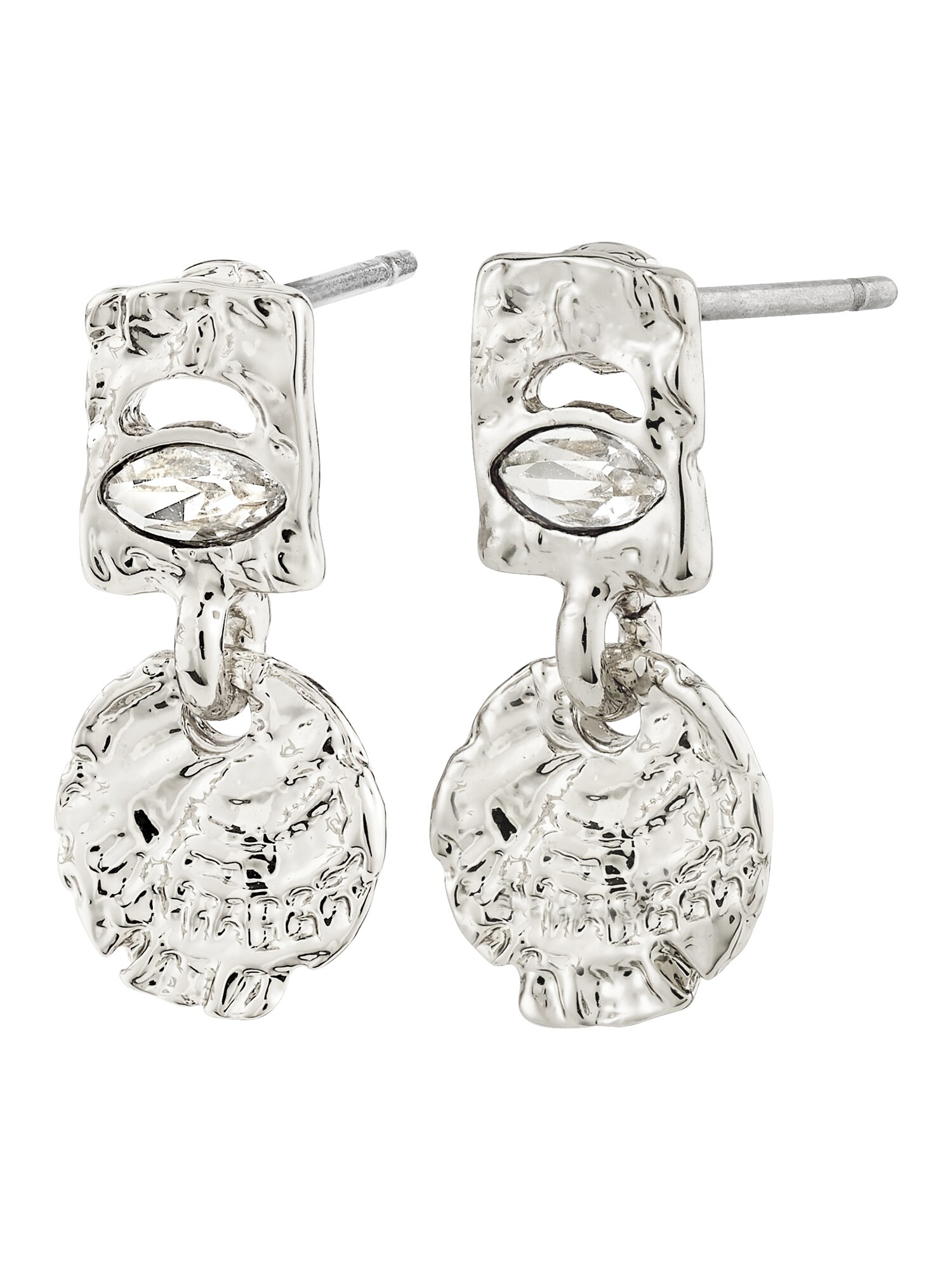 Pilgrim Cercei Fire  argintiu