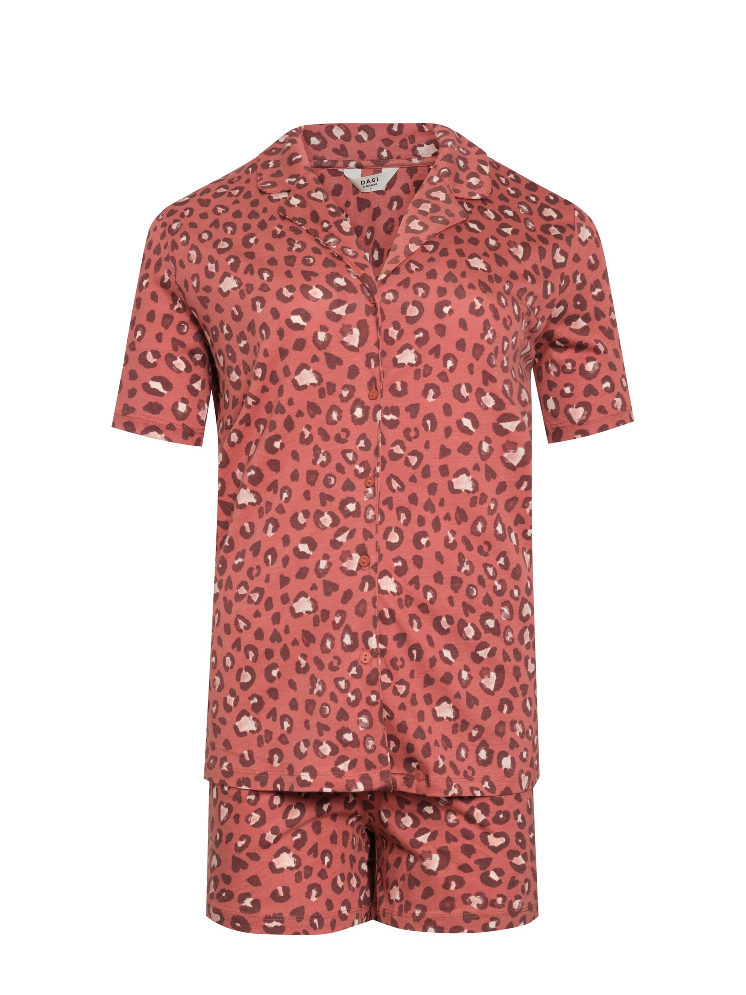 Dagi Pijama de pantalón corto  rosa / rojo / rojo oscuro