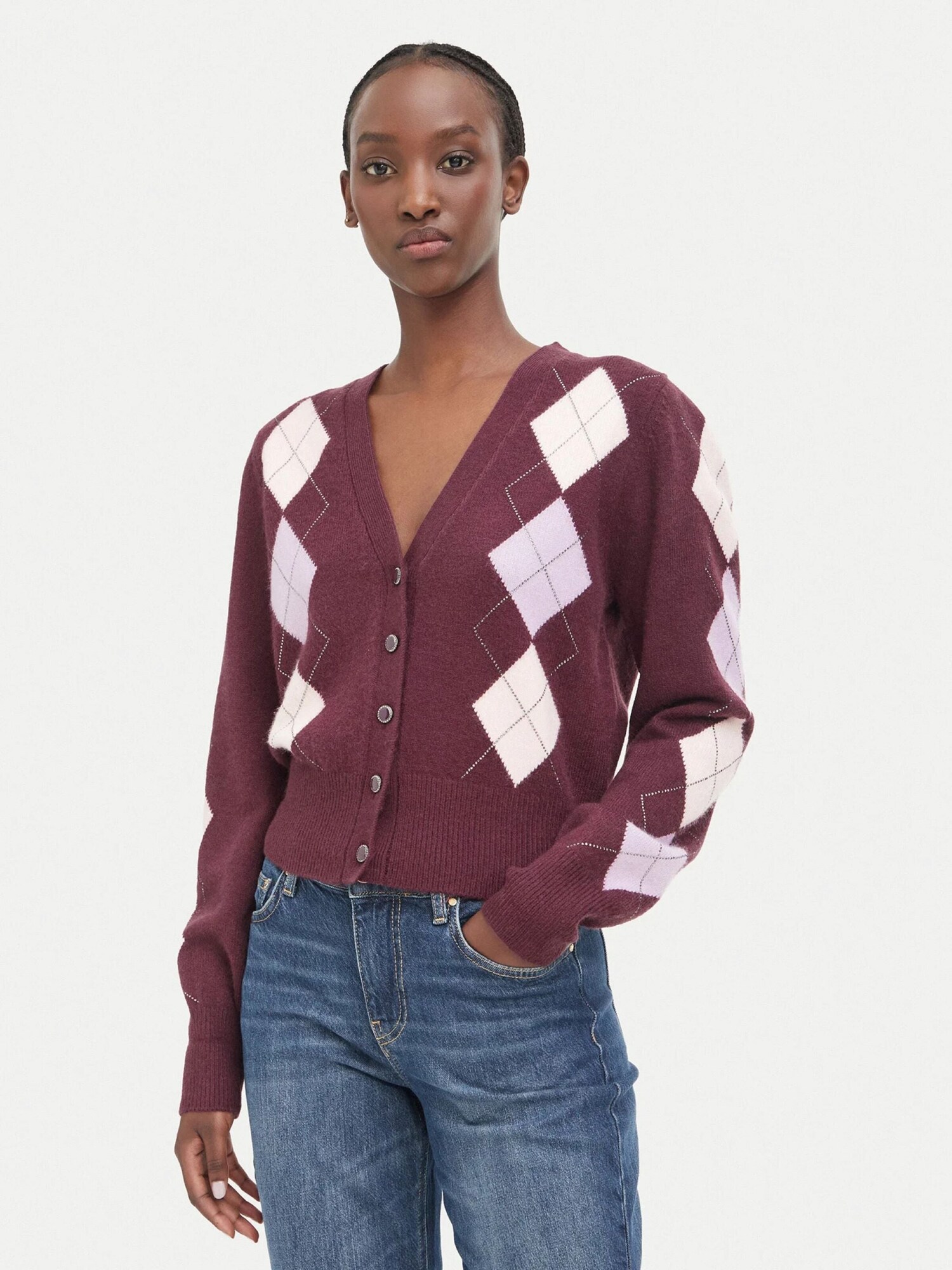 GUESS Cárdigan 'W6BR47Z1446' burdeos – imagen 2