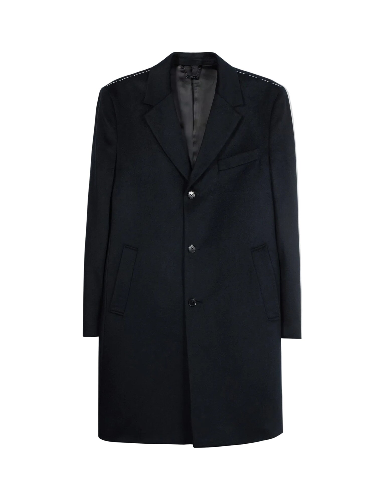 GOBI Cashmere Abrigo de entretiempo 'Men’s Cashmere Coat with Notched Lapels'  negro