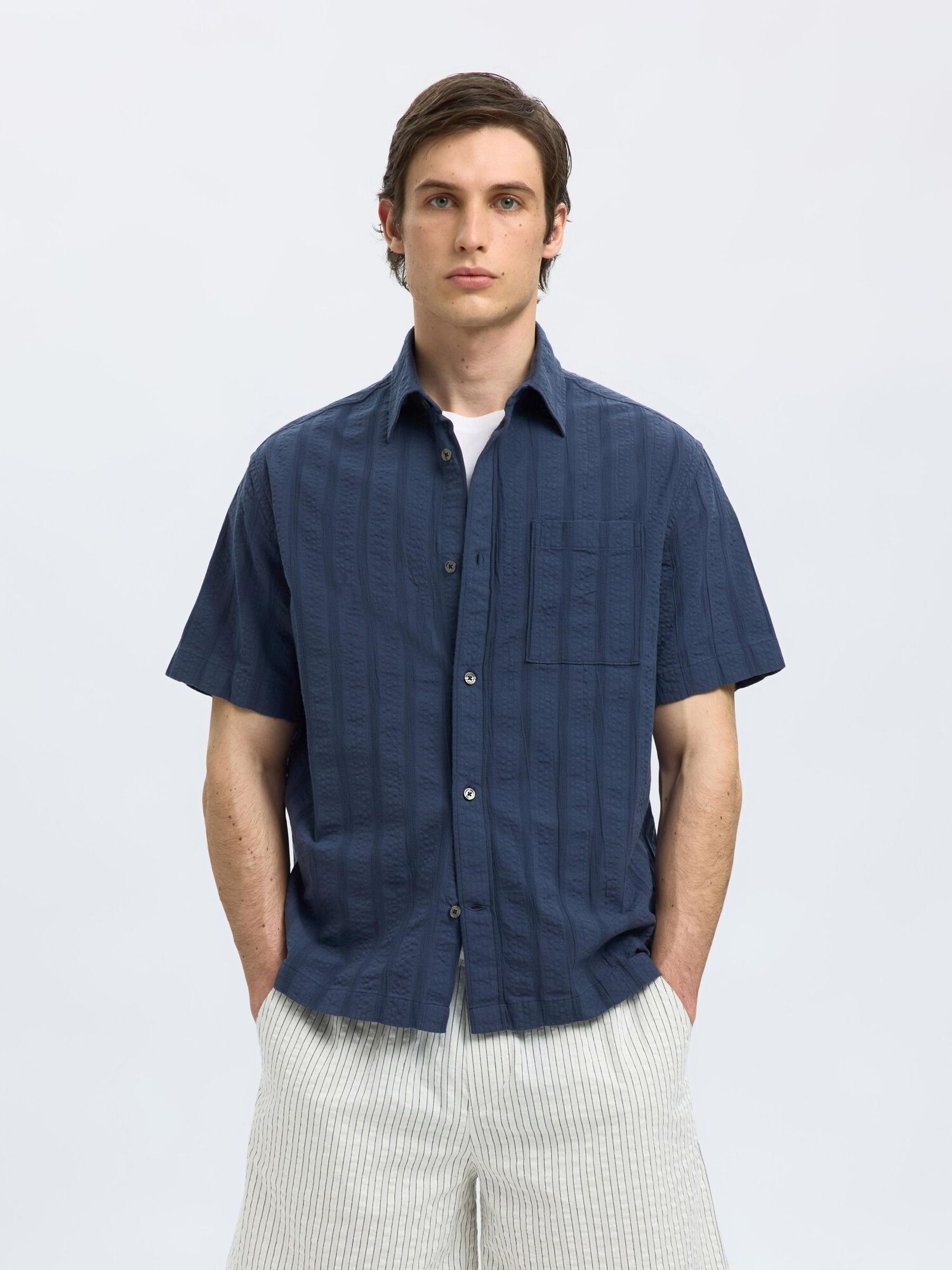 SELECTED Camisa  navy