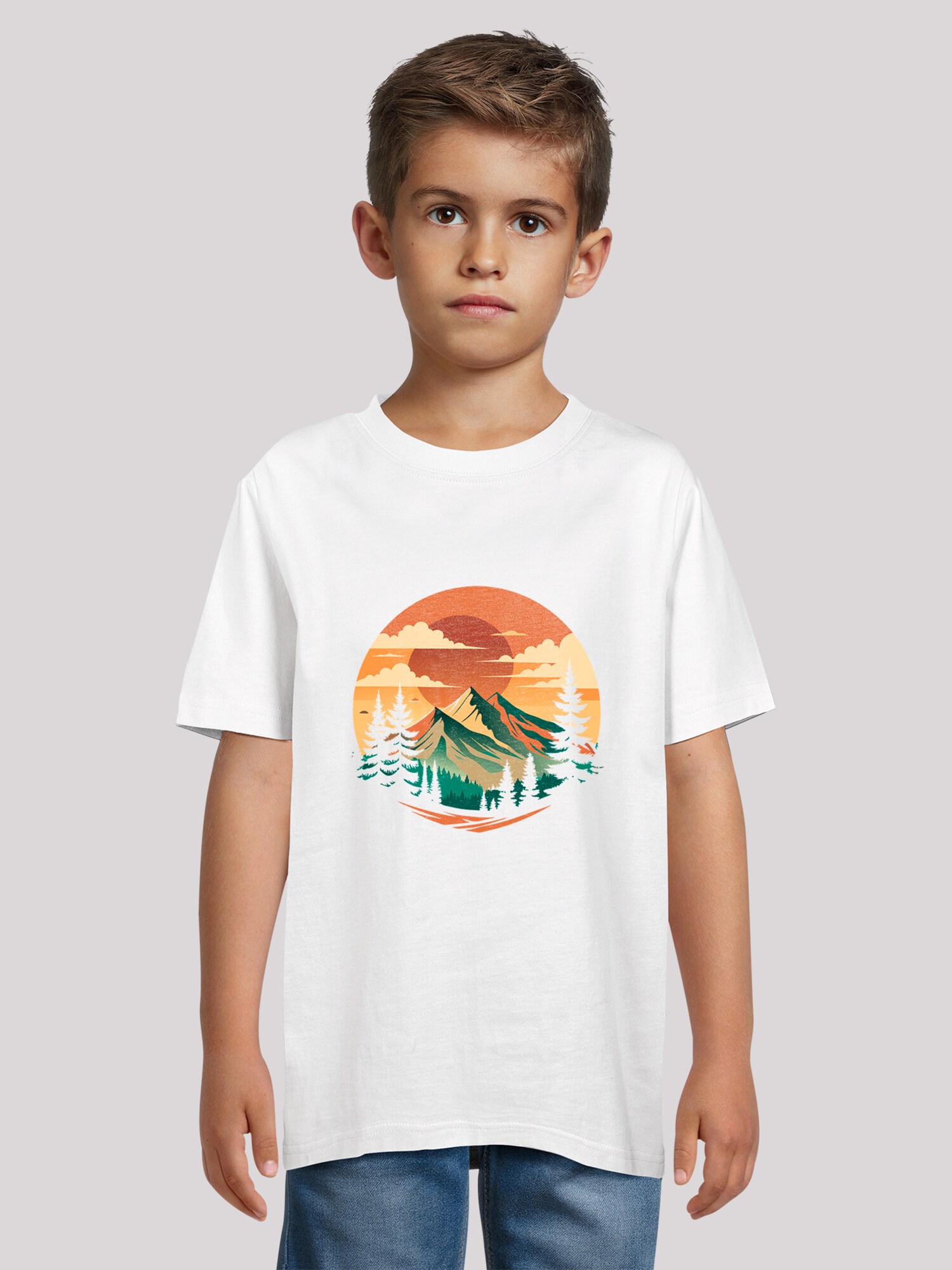 Thumbnail - F4NT4STIC T-Shirt Sonnenuntergang Berglandschaft