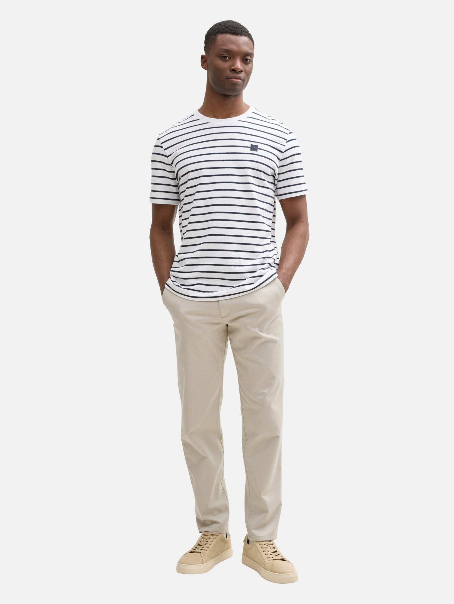 TOM TAILOR DENIM Chino nadrág  krém termék 2. képe