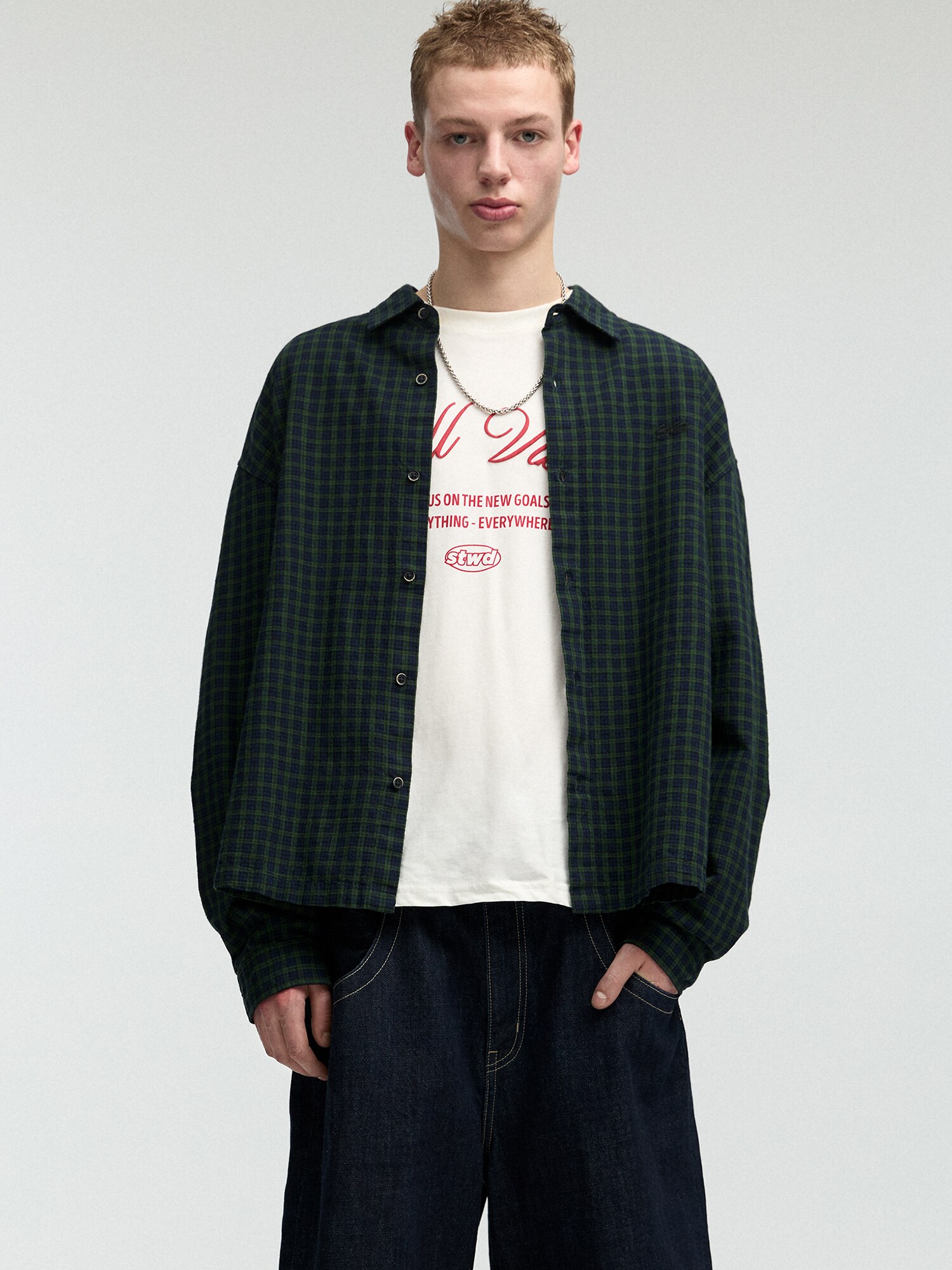 Pull&Bear Ing  tengerészkék / sötétzöld termék 2. képe