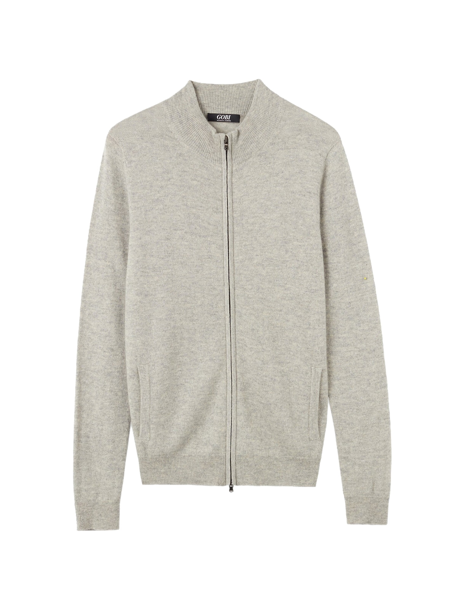 GOBI Cashmere Cárdigan 'Women's Essential Cashmere Full-Zip Cardigan' gris claro
