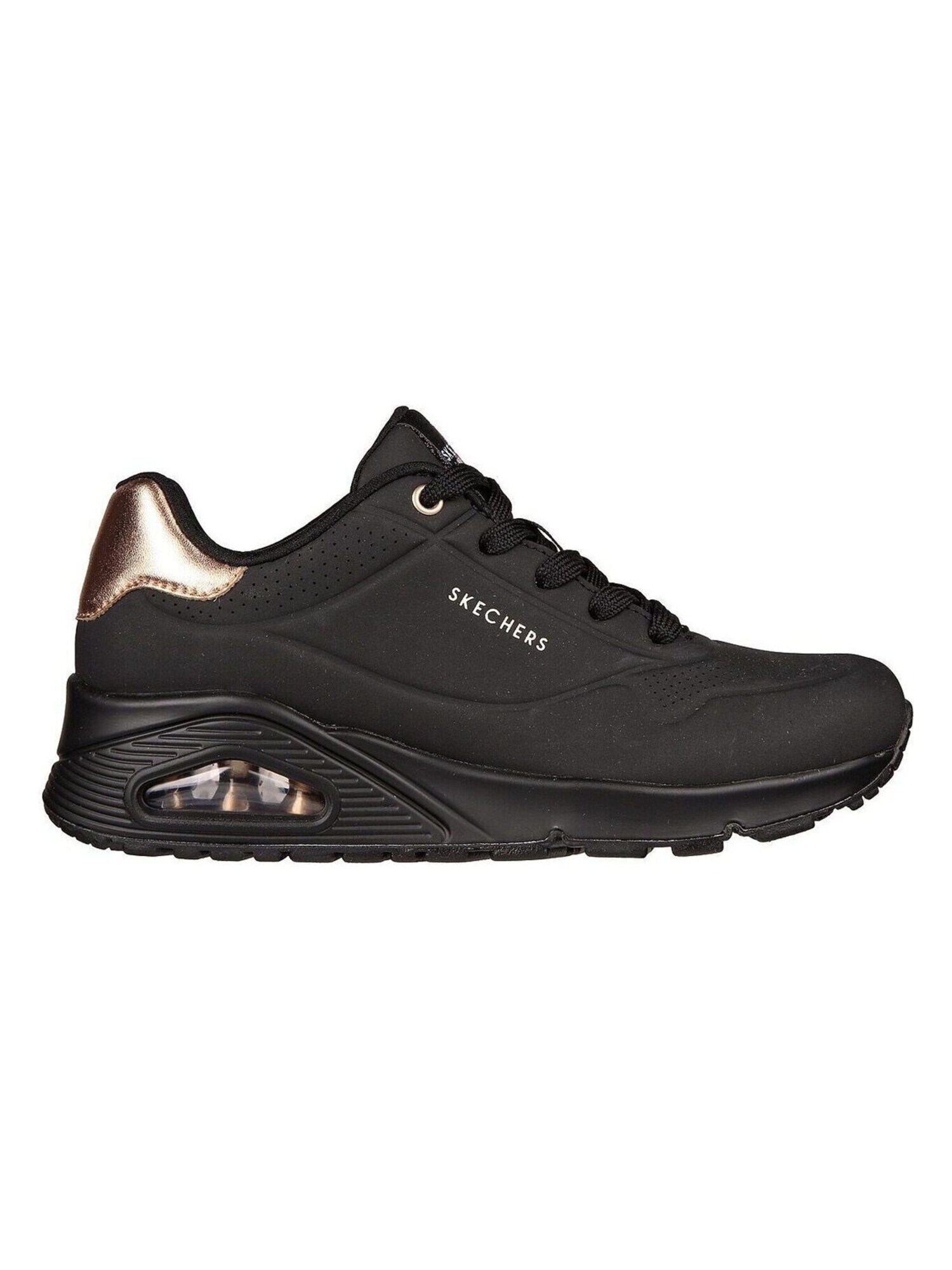 SKECHERS Nízke tenisky  zlatá / čierna