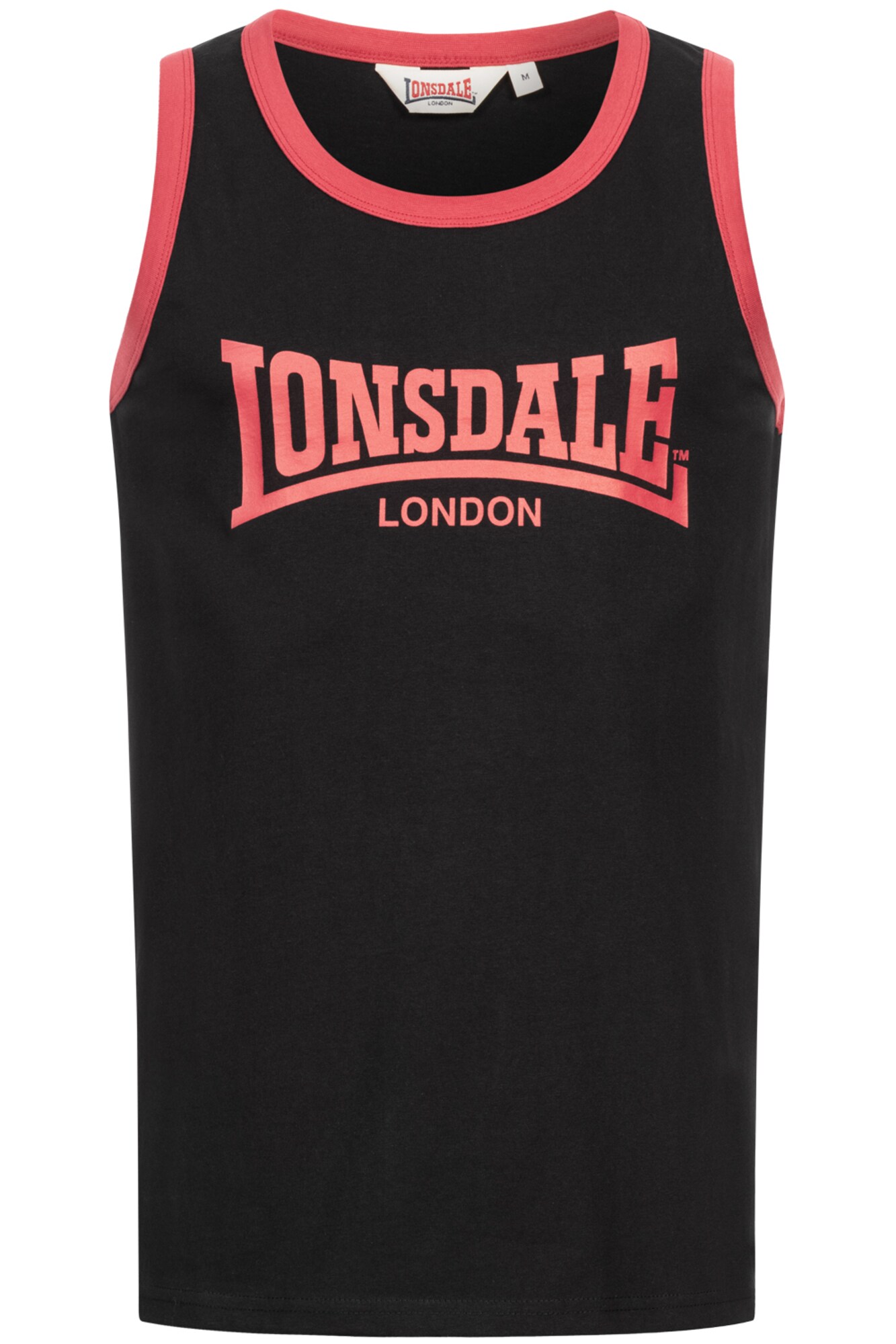 LONSDALE Póló 'KNOCKAN'  piros / fekete akciós termékkép 1