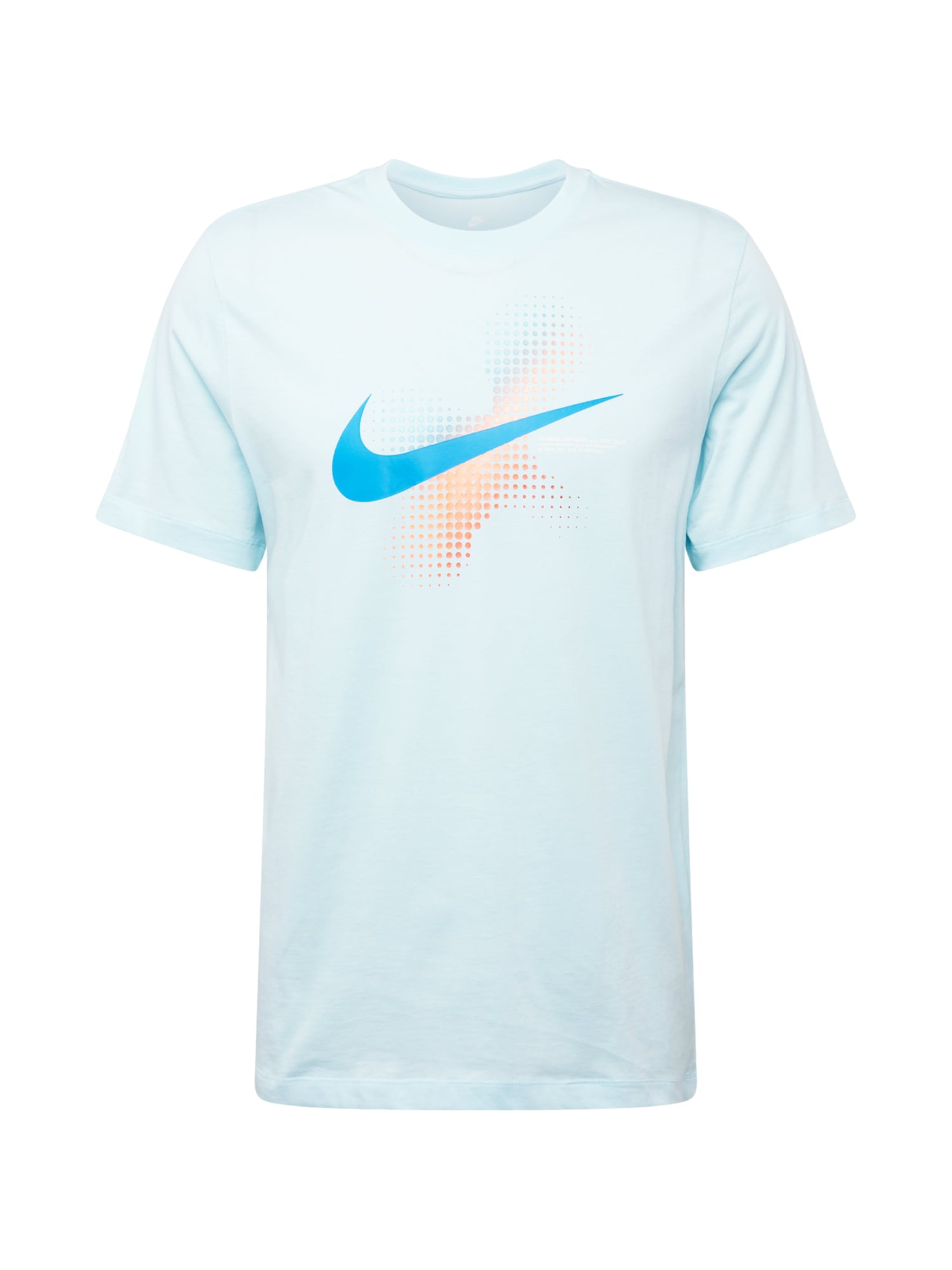 Nike Sportswear Tričko 'SWOOSH'  modrá / svetlomodrá / oranžová