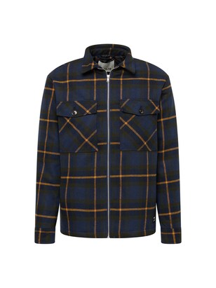 !solid Tussenjas ‘Darnel’ Navy / Oranje / Zwart