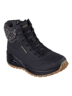 SKECHERS Botas 'Winterstiefel Damen 167988 BLK Kunststoff (Synthetik) in schwarz'  negro