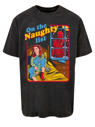 F4NT4STIC Shirt ‘Stranger Things Naughty List Netflix TV Series’ Gemengde kleuren / Zwart