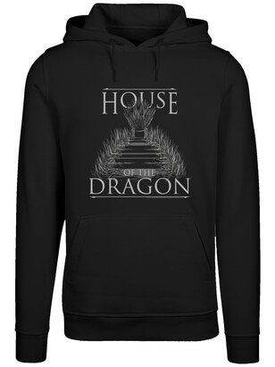 F4NT4STIC Sweatshirt ‘House Of The Dragon Throne’ Grijs / Zwart