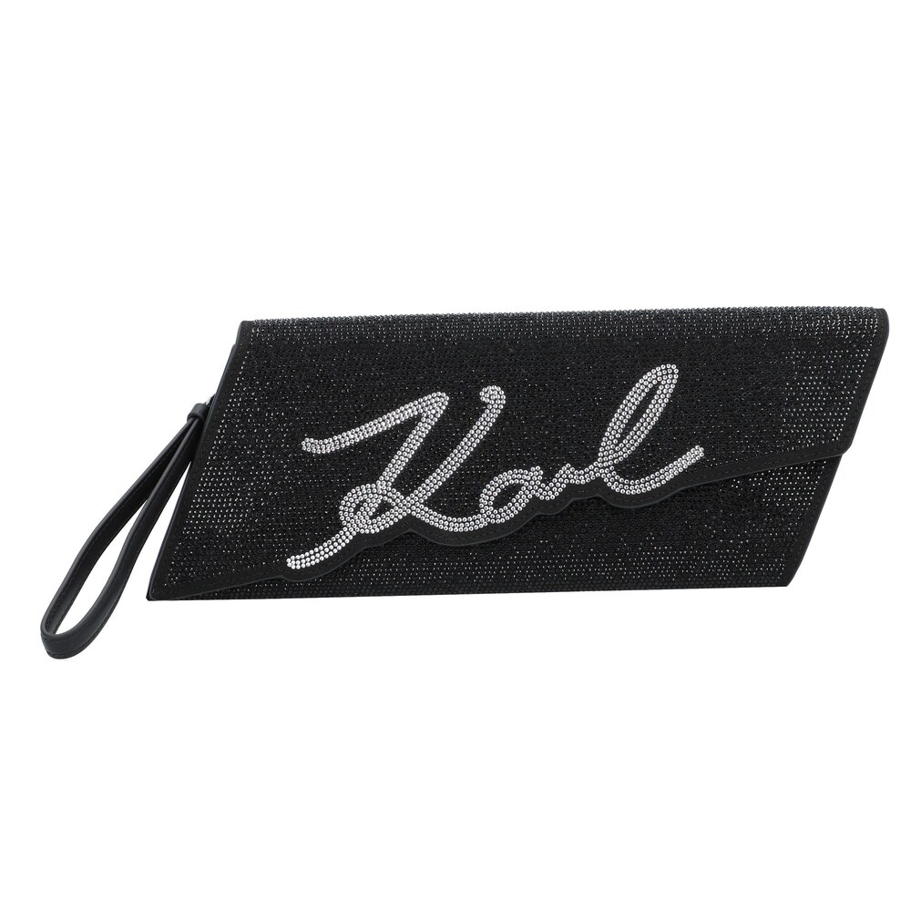 Karl Lagerfeld Clutch Damen Größe One Size schwarz / silber