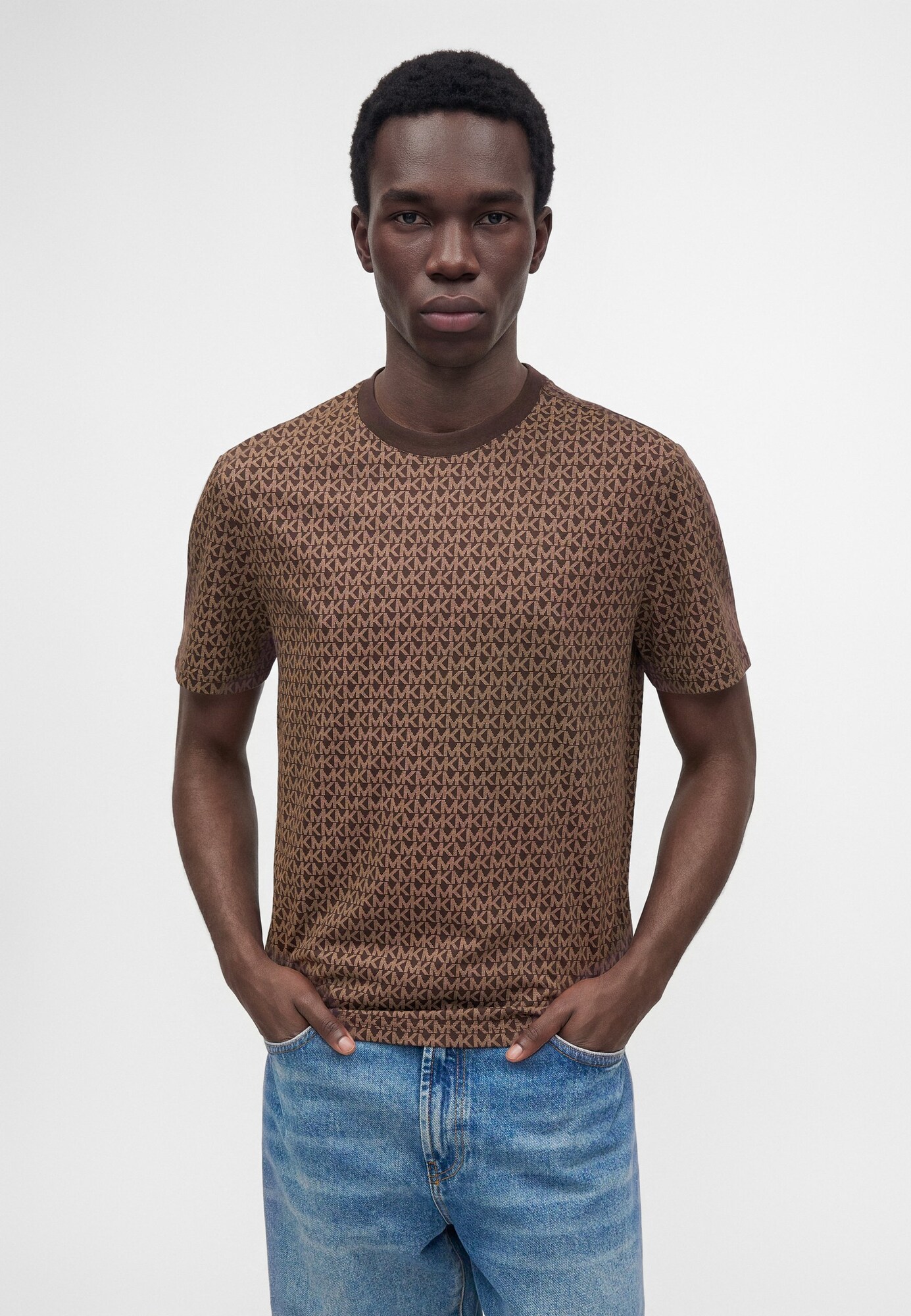 Michael Kors Camiseta chocolate / capuchino – imagen 2