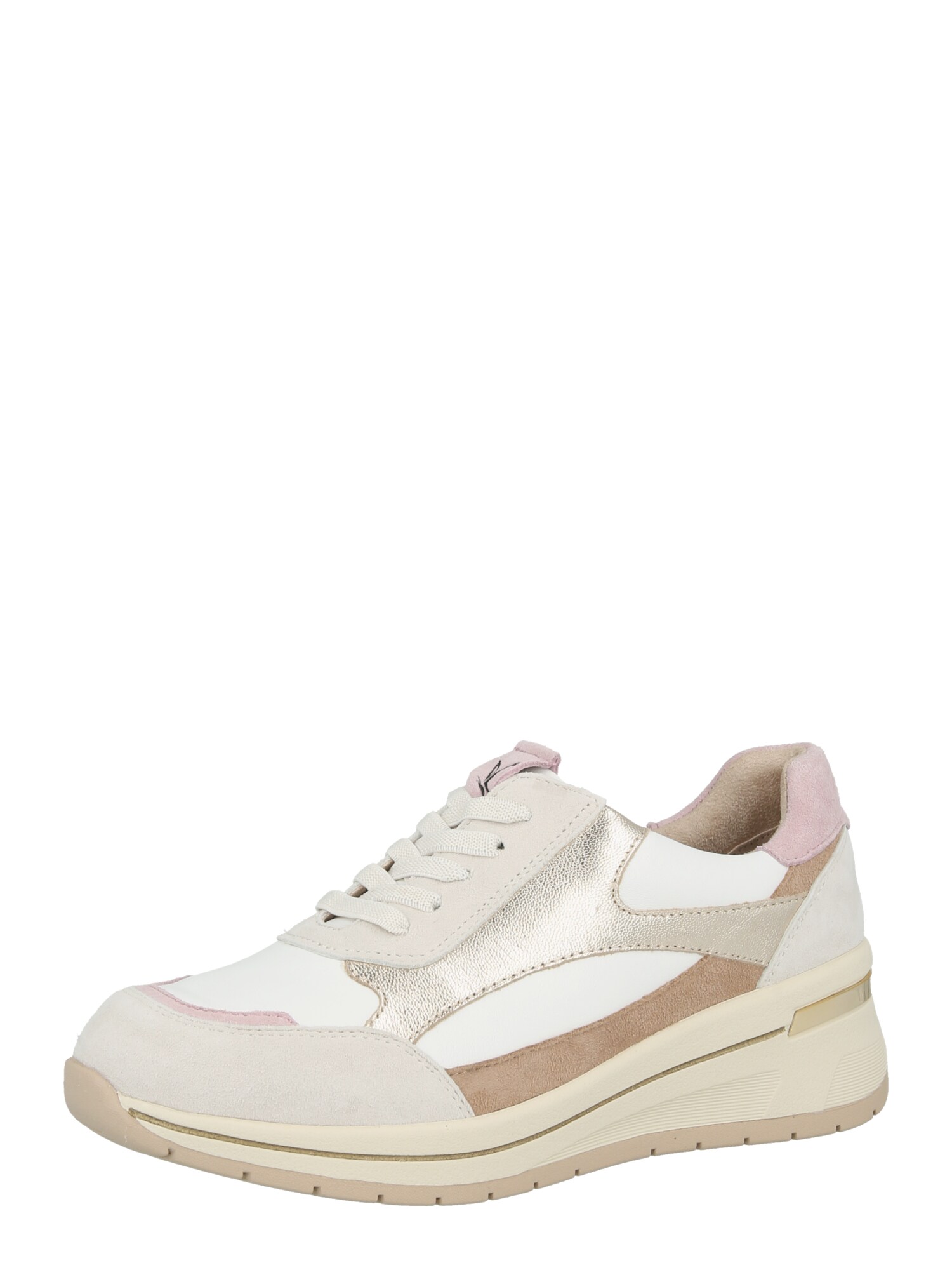 CAPRICE Sneaker low  gri deschis / roz pal / alb