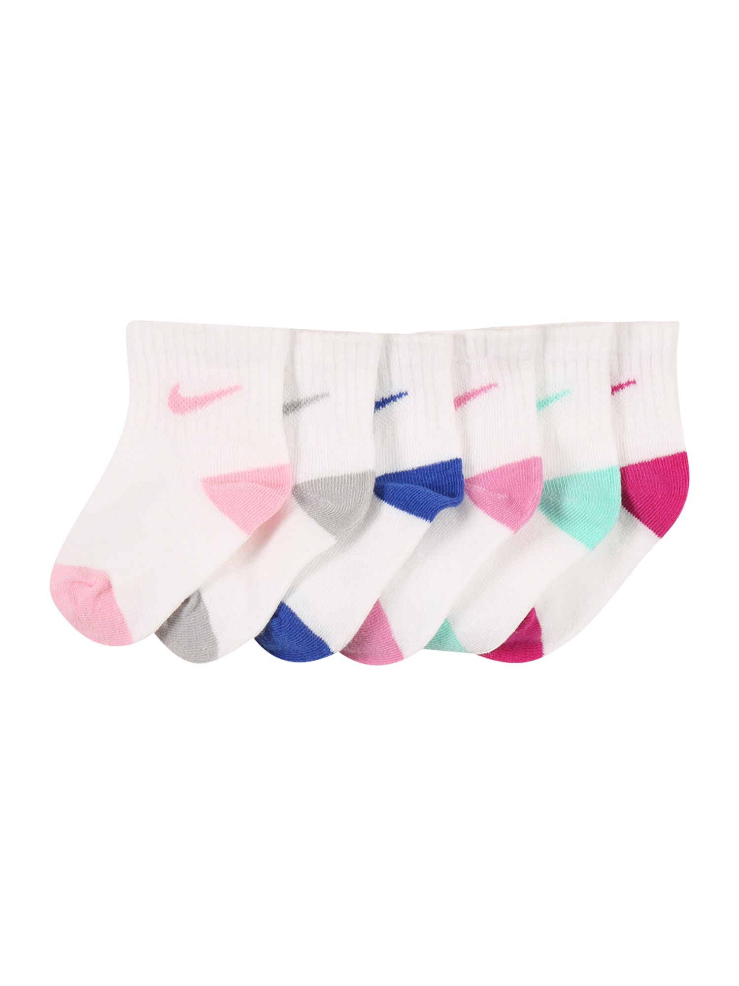 Nike Sportswear Kojinės  rožių spalva / raudona / mėlyna / tamsiai rožinė / pilka