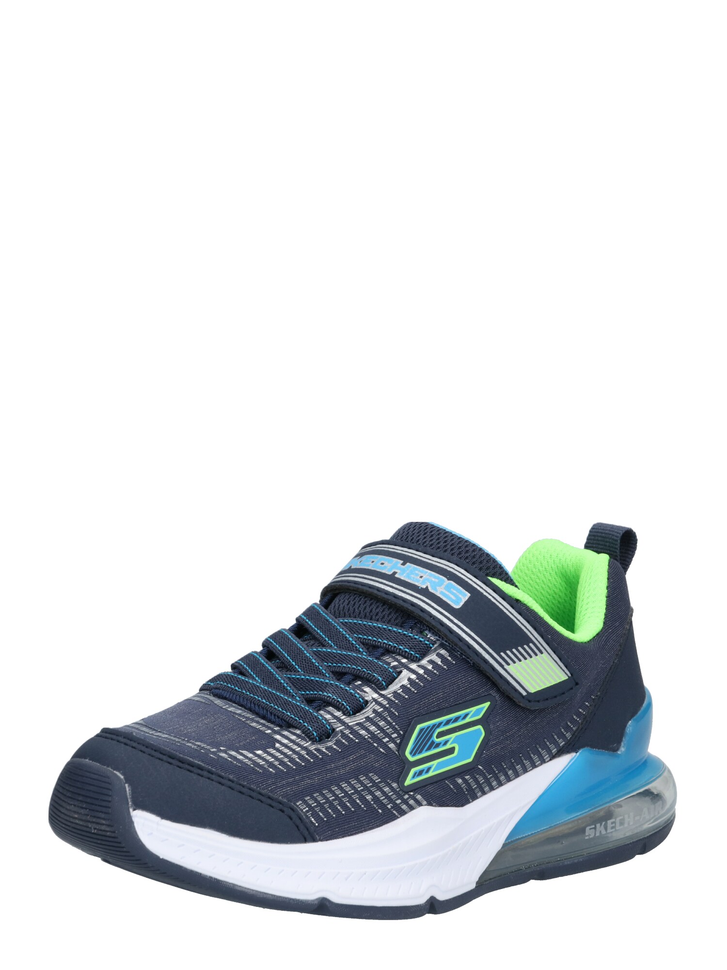 SKECHERS Sportbačiai 'AIR BLAST TALLIX'  tamsiai mėlyna / dangaus žydra / balta / neoninė žalia