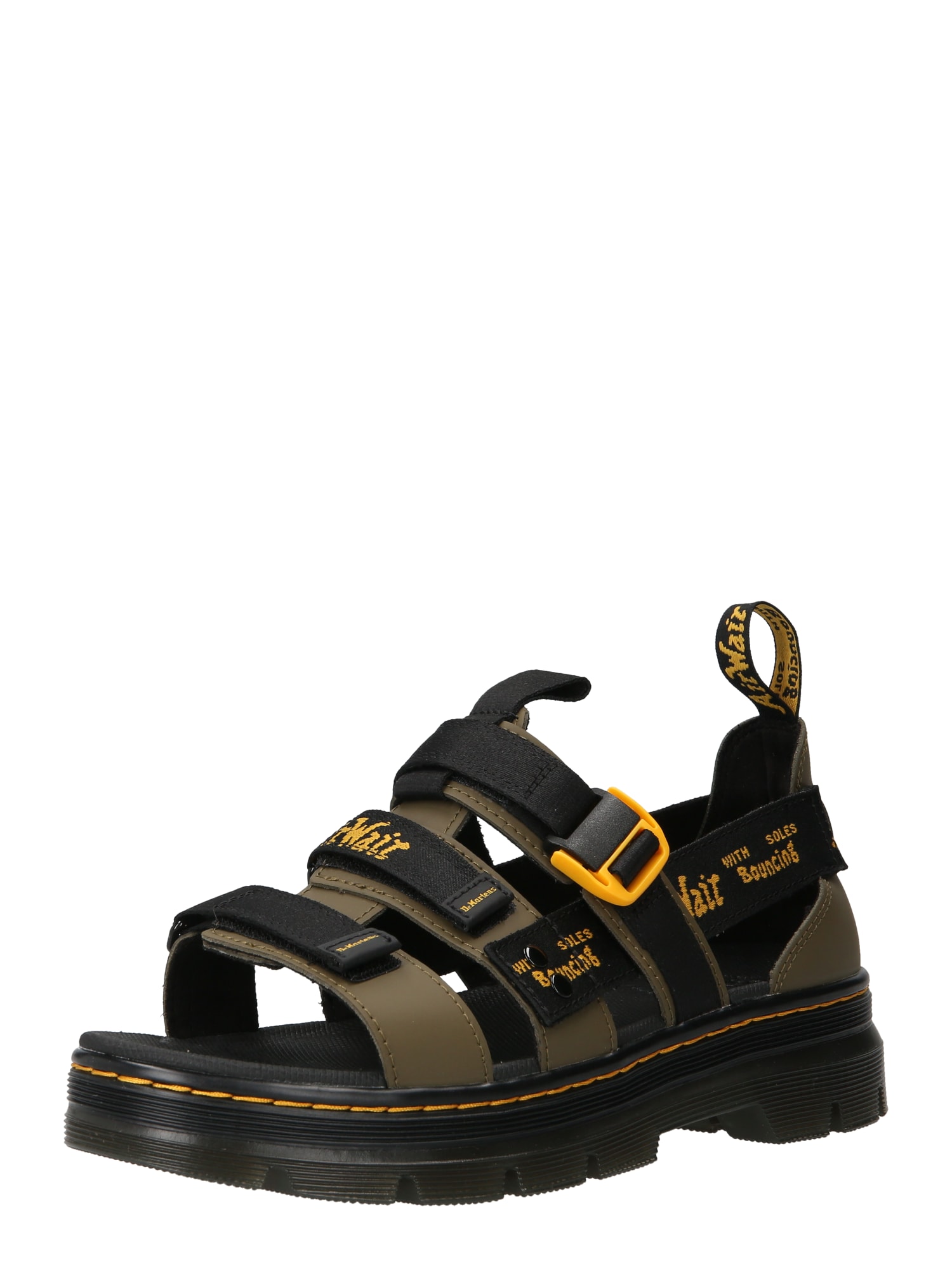 Dr. Martens Dr. Martens Sandale 'Pearson II' oliv / hellorange / schwarz
