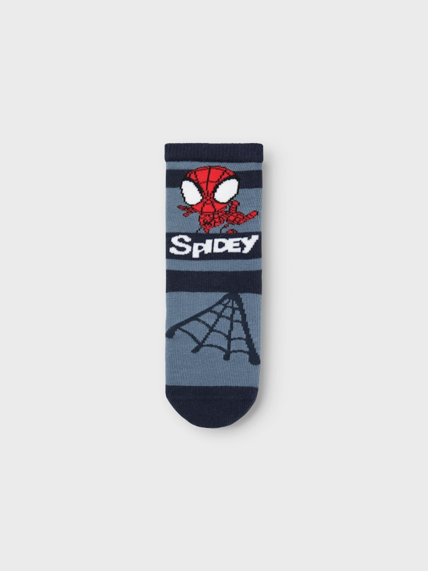 NAME IT Zokni 'NMMMANNING SPIDER'  tengerészkék / szürke melír / piros termék 2. képe