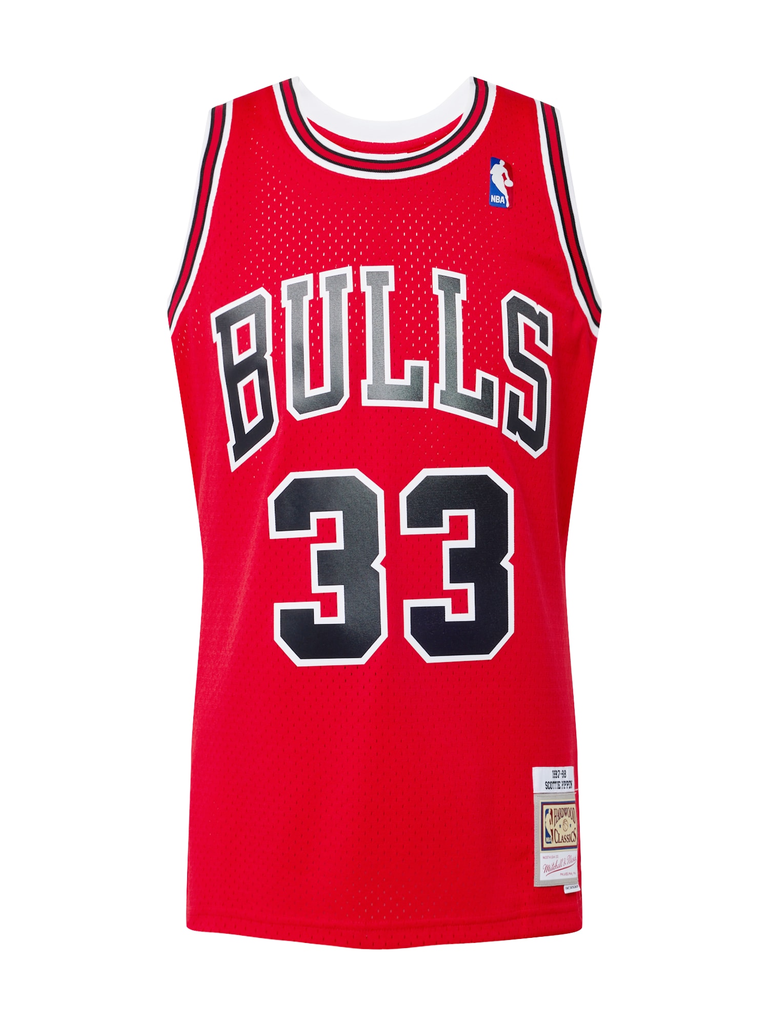Mitchell & Ness Funkcionalna majica 'Scottie Pippen'  rdeča / črna / bela