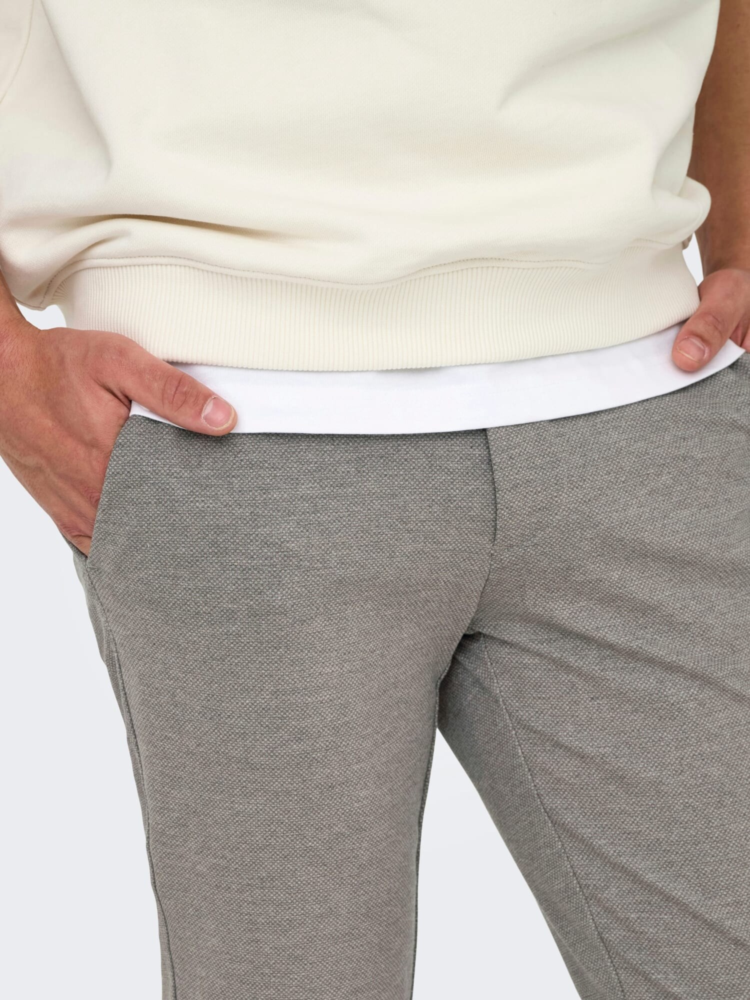 Only & Sons Chino nohavice 'Mark'  tmavošedá