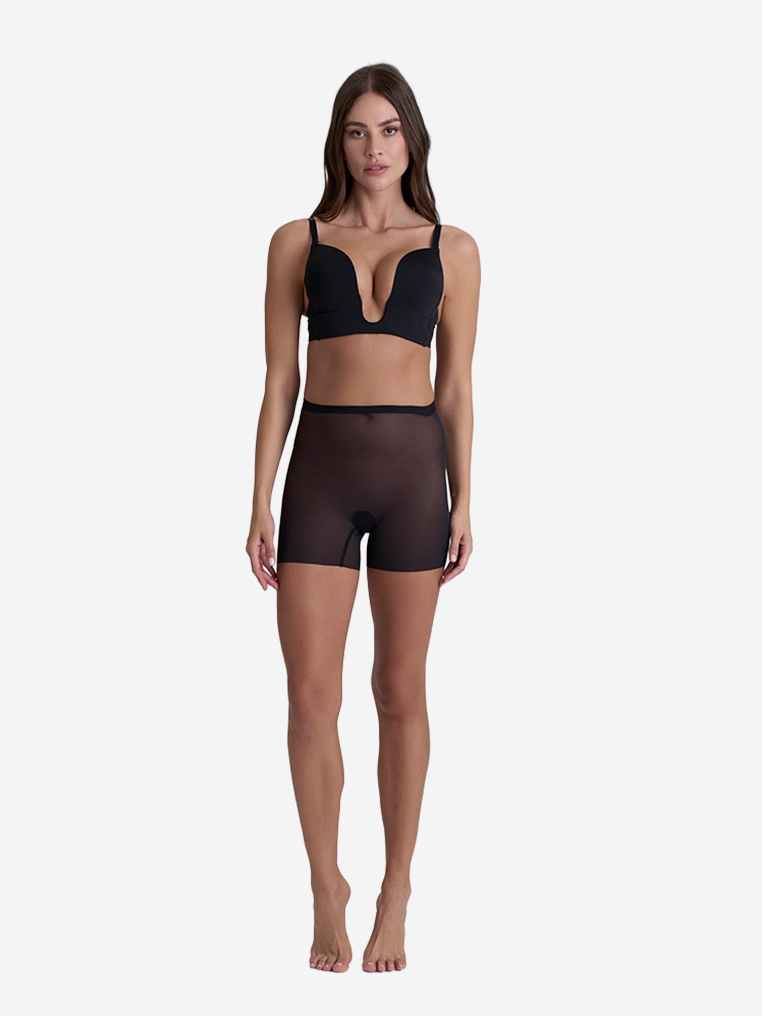 Thumbnail - Bye Bra Shapinghose Forming Tulle Shorty