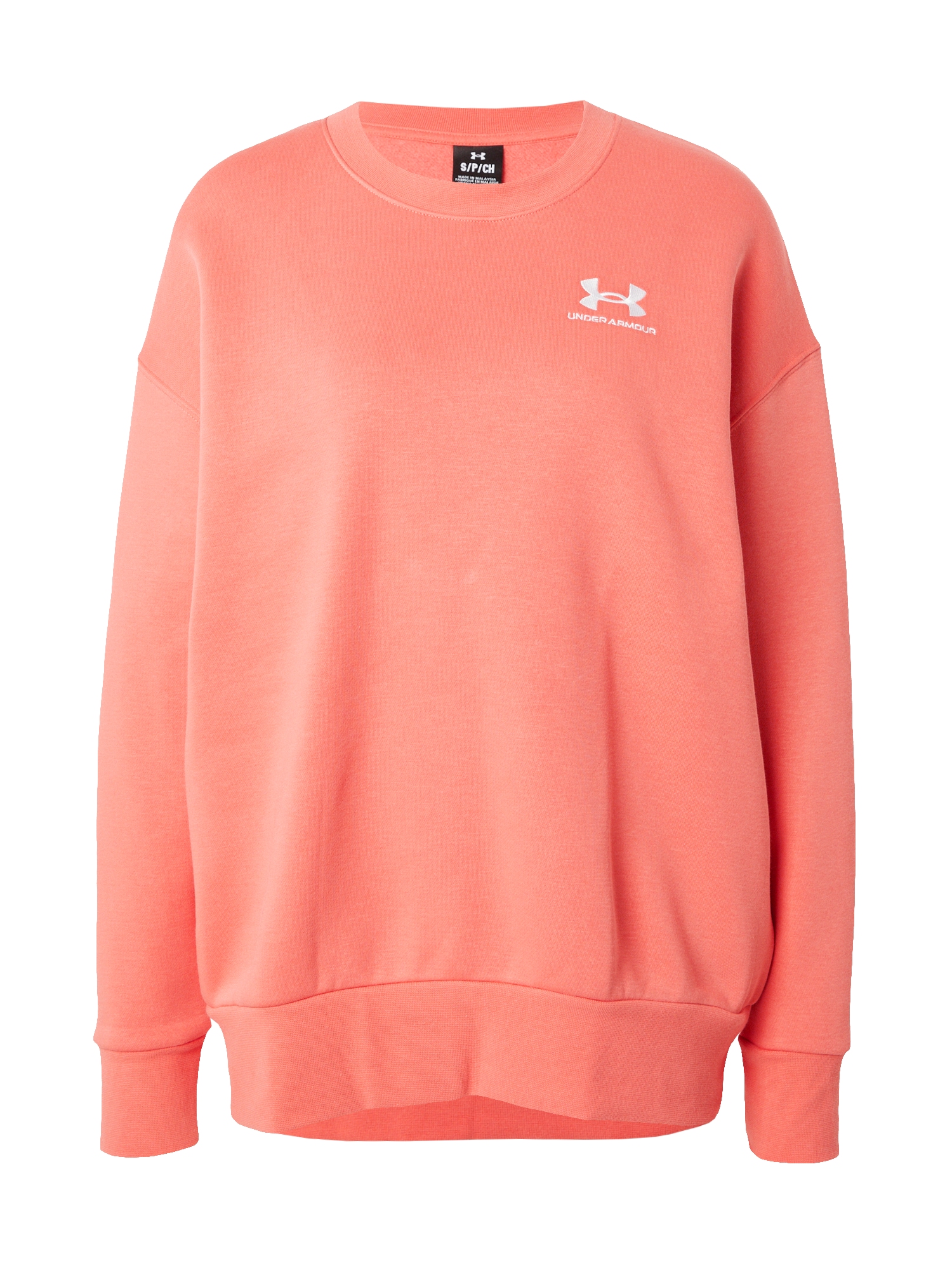 UNDER ARMOUR Sportska sweater majica 'Essential'  prljavo roza / bijela