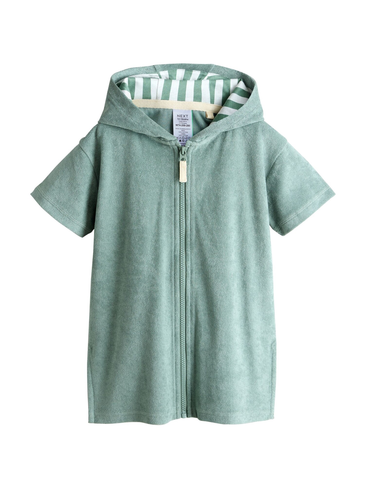 Next Halat de baie  verde deschis