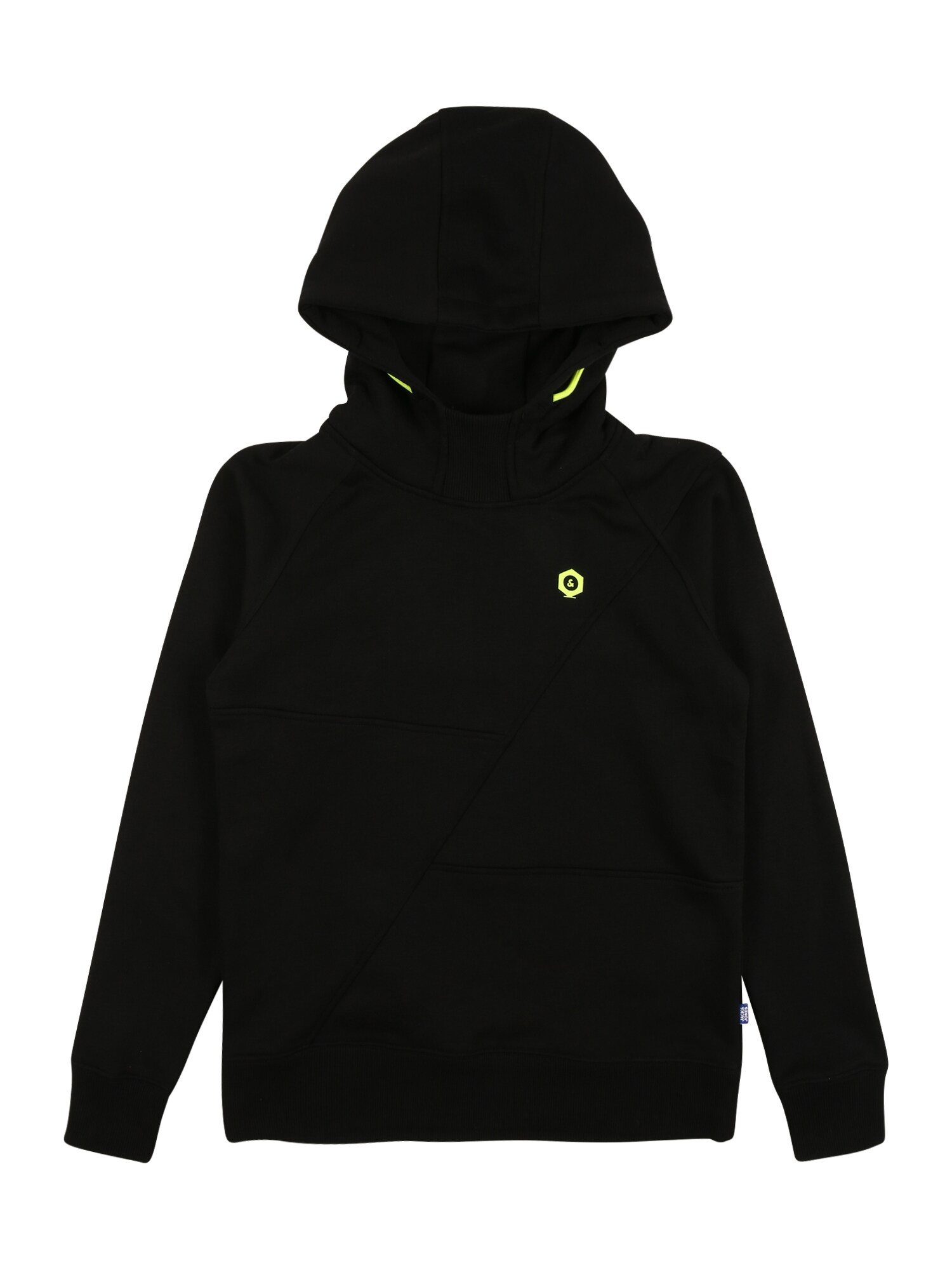 Jack & Jones Junior Megztinis be užsegimo 'EVISUAL'  juoda