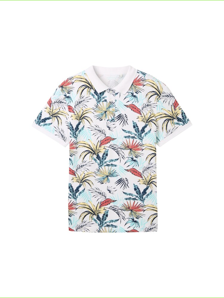 TOM TAILOR Poloshirt Herren Größe M marine / türkis / pastellgelb / weiß