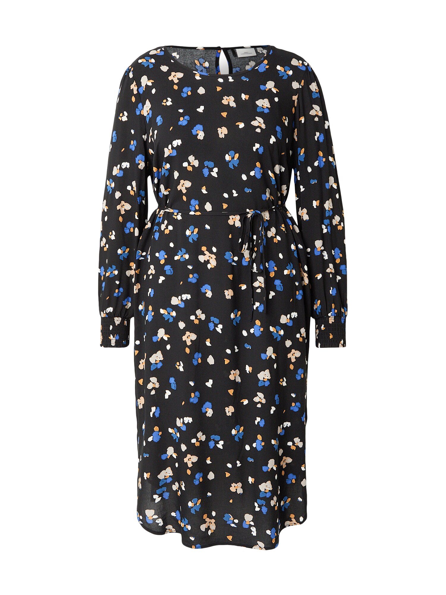 ONLY Carmakoma Rochie CARPETREA  azur / maro deschis / negru / alb