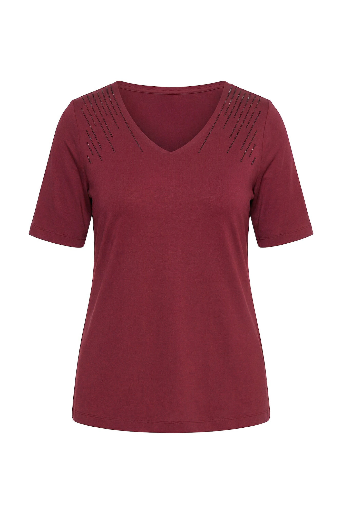 Ulla Popken Tricou roșu vin
