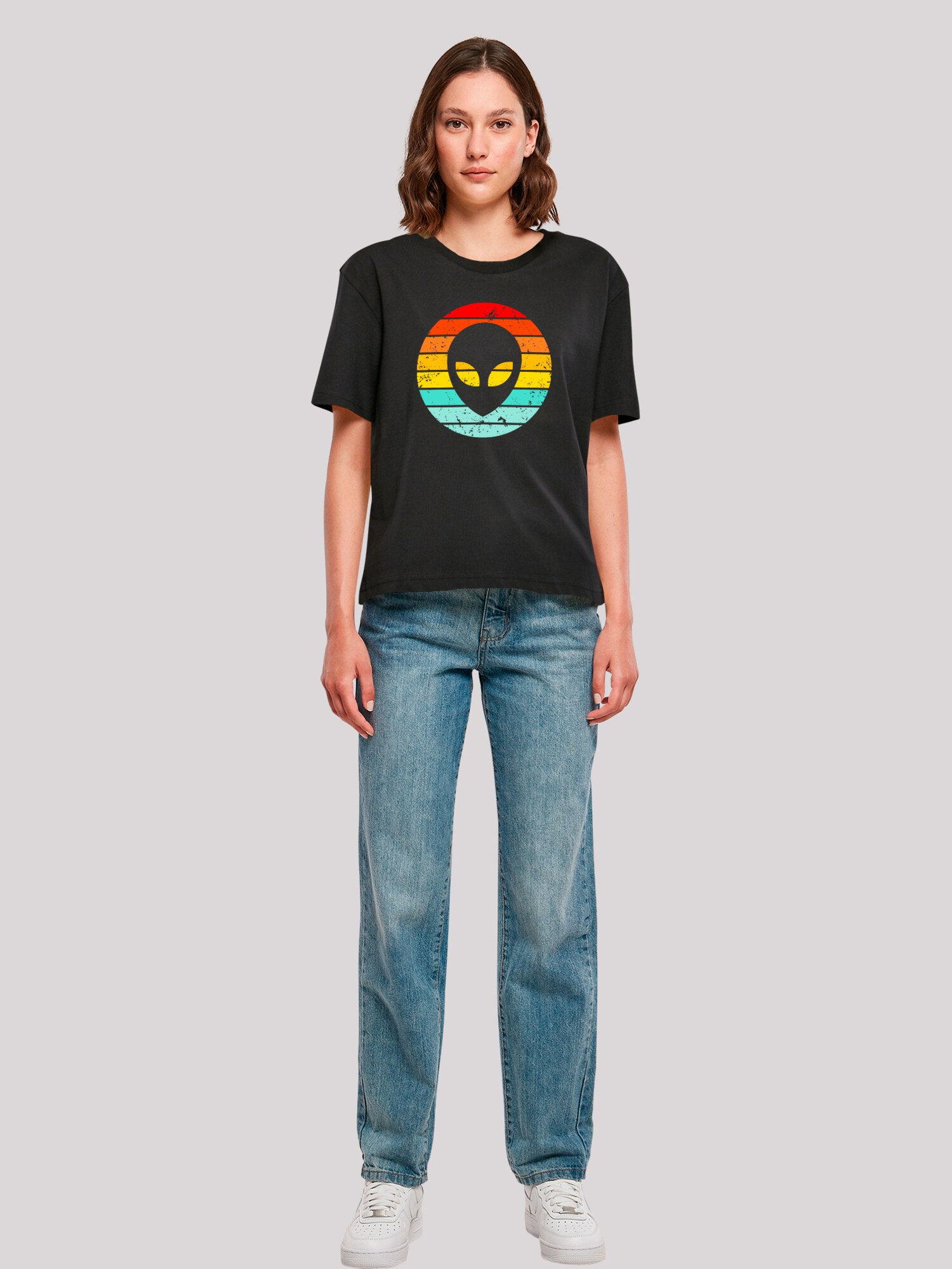 Thumbnail - F4NT4STIC T-Shirt Alien Retro Sonnenuntergang