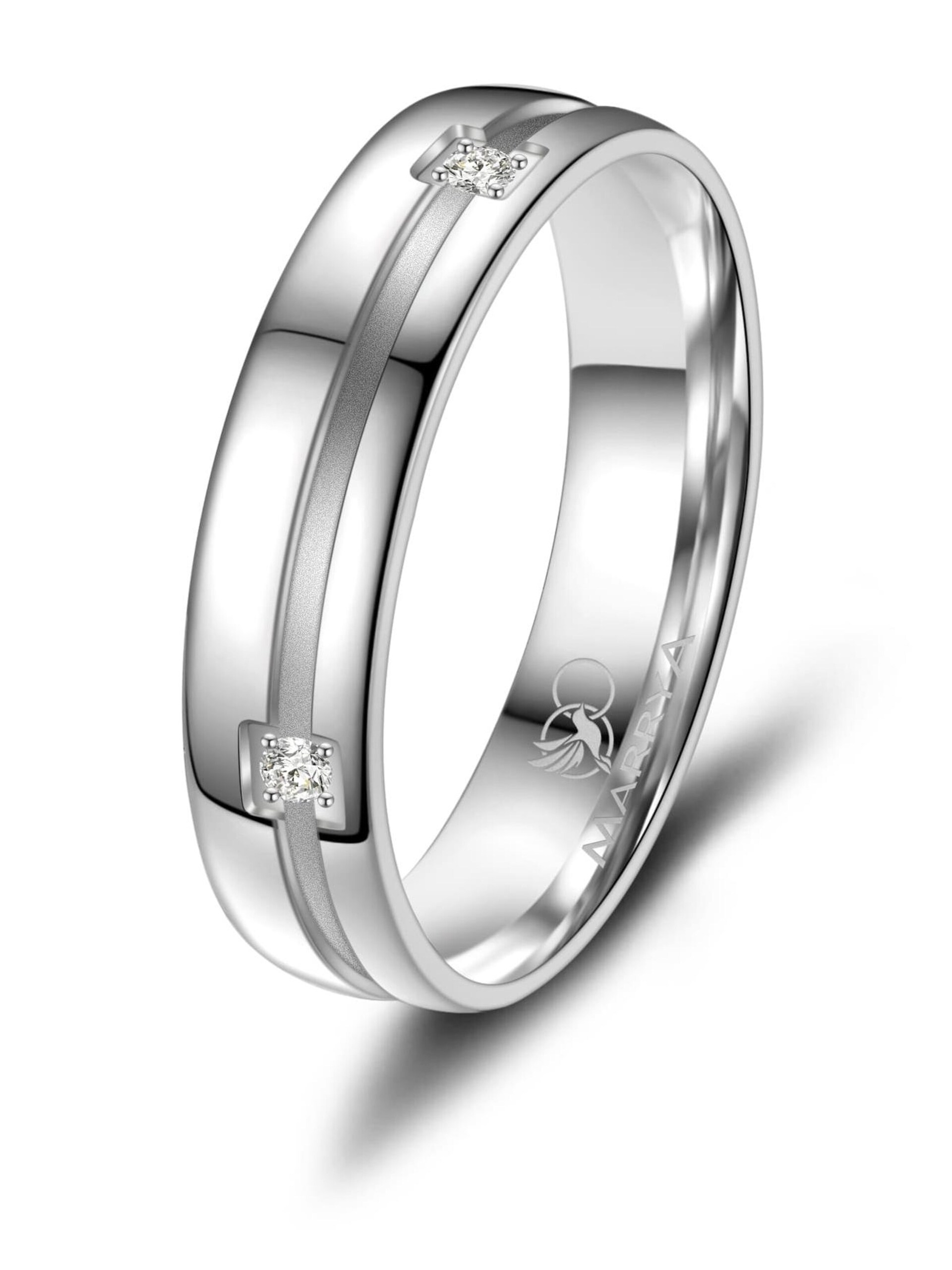 MARRYA Ring 'MARRYA SI-12 Ehering aus Silber' dam