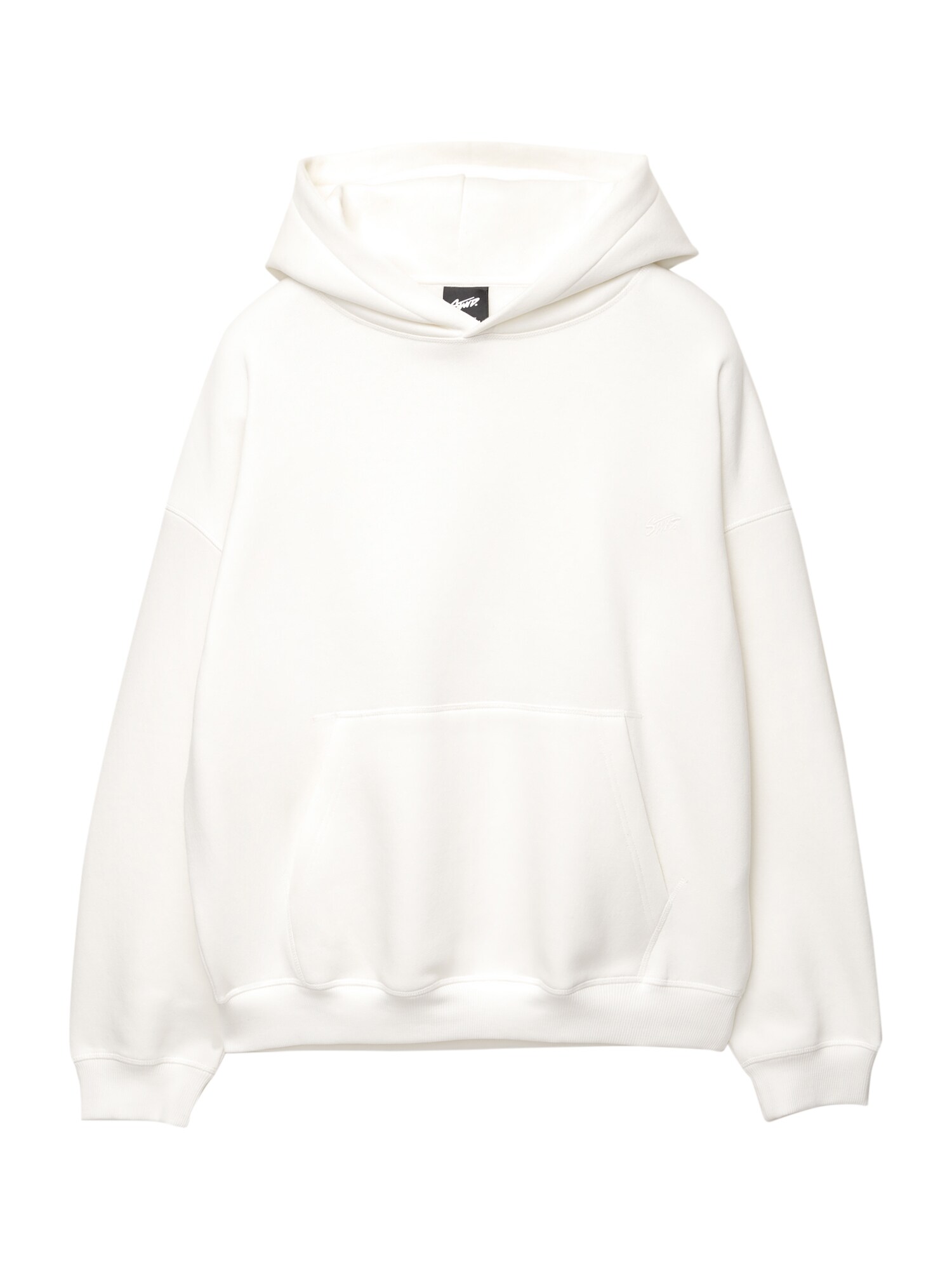 Pull&Bear Bluză de molton STWD  roșu vin / alb murdar