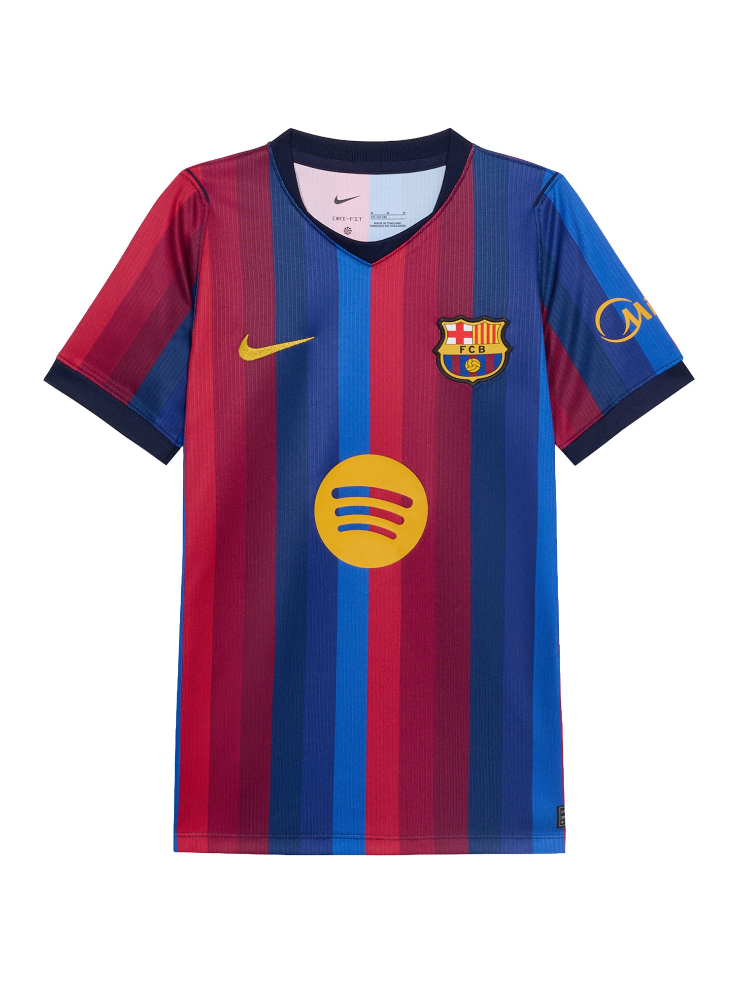 NIKE Tricou funcțional FCB STAD HM albastru / galben auriu / roșu / roșu vin